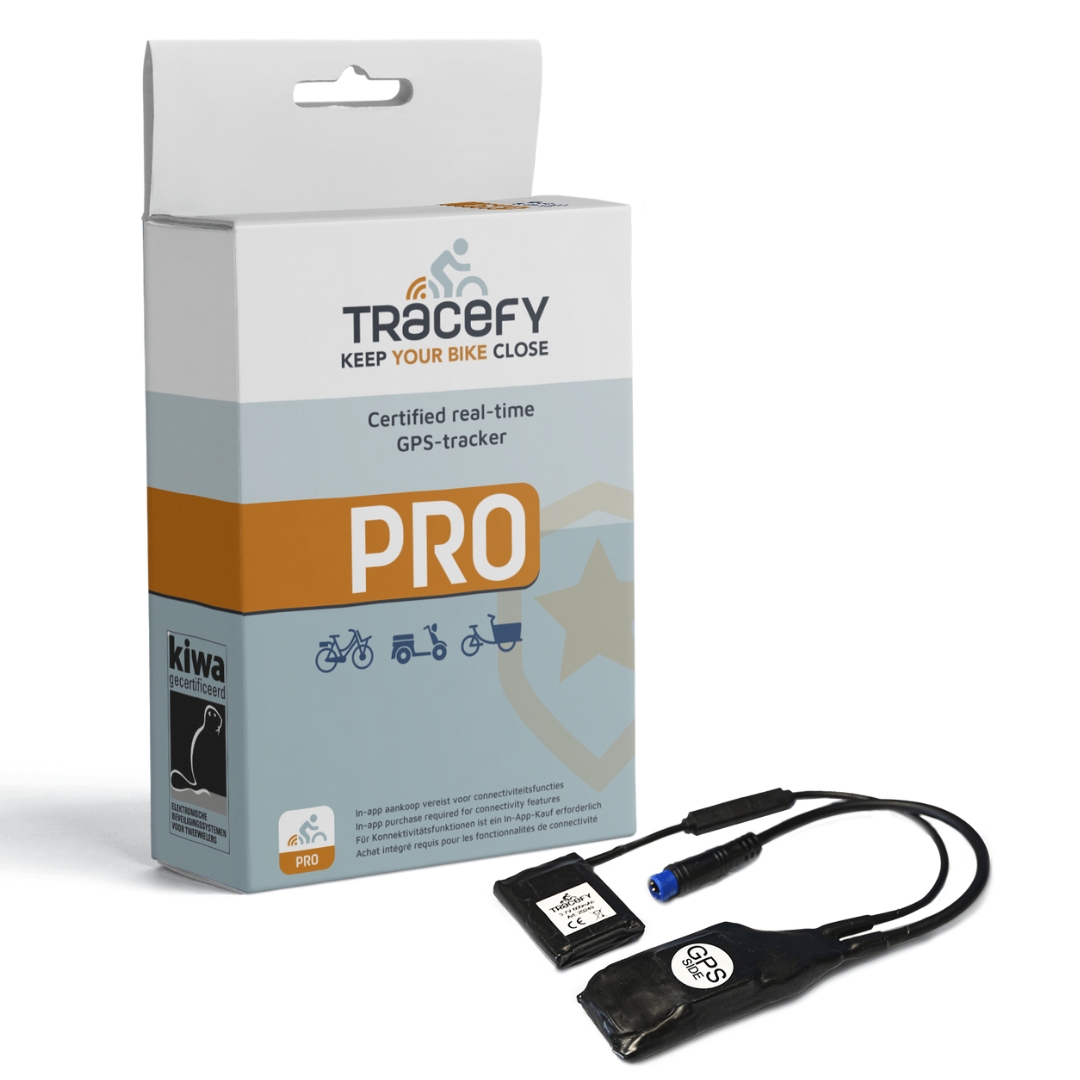 Koop de Tracefy GPS module voor je ebike, bakfiets of fatbike