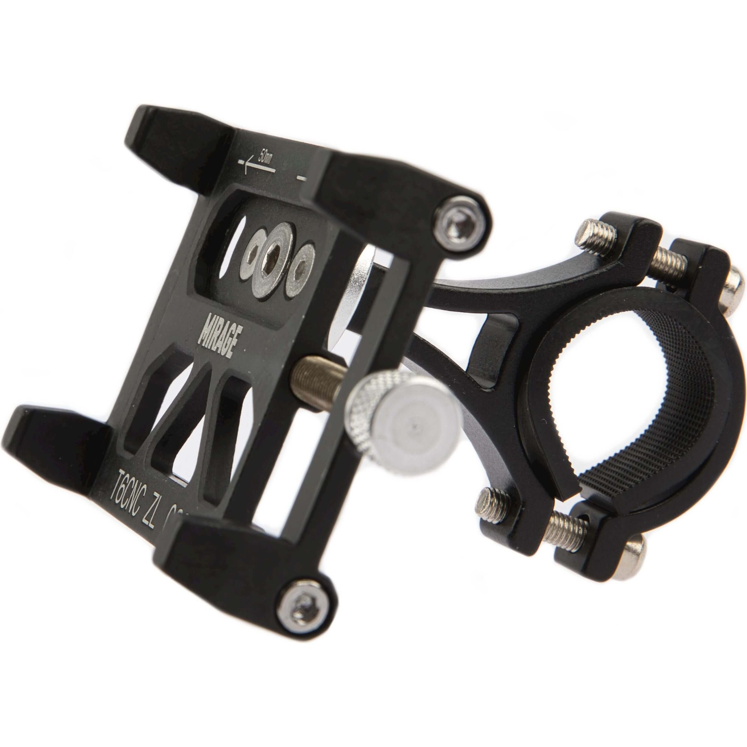 Mirage telefoonhouder alu m/bracket black