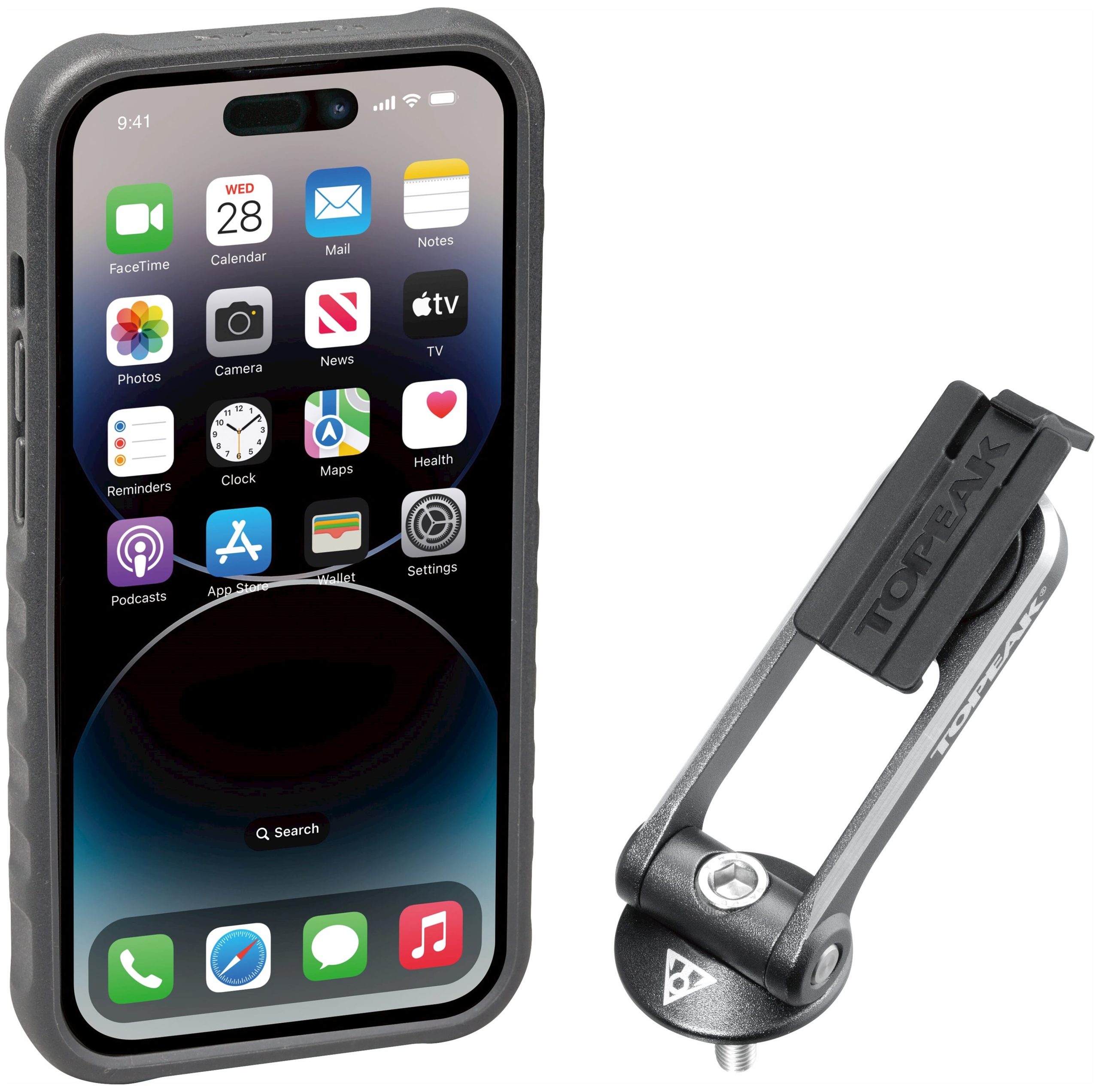 Topeak telefoonhouder RideCase iPhone 14 Pro & bevestiging