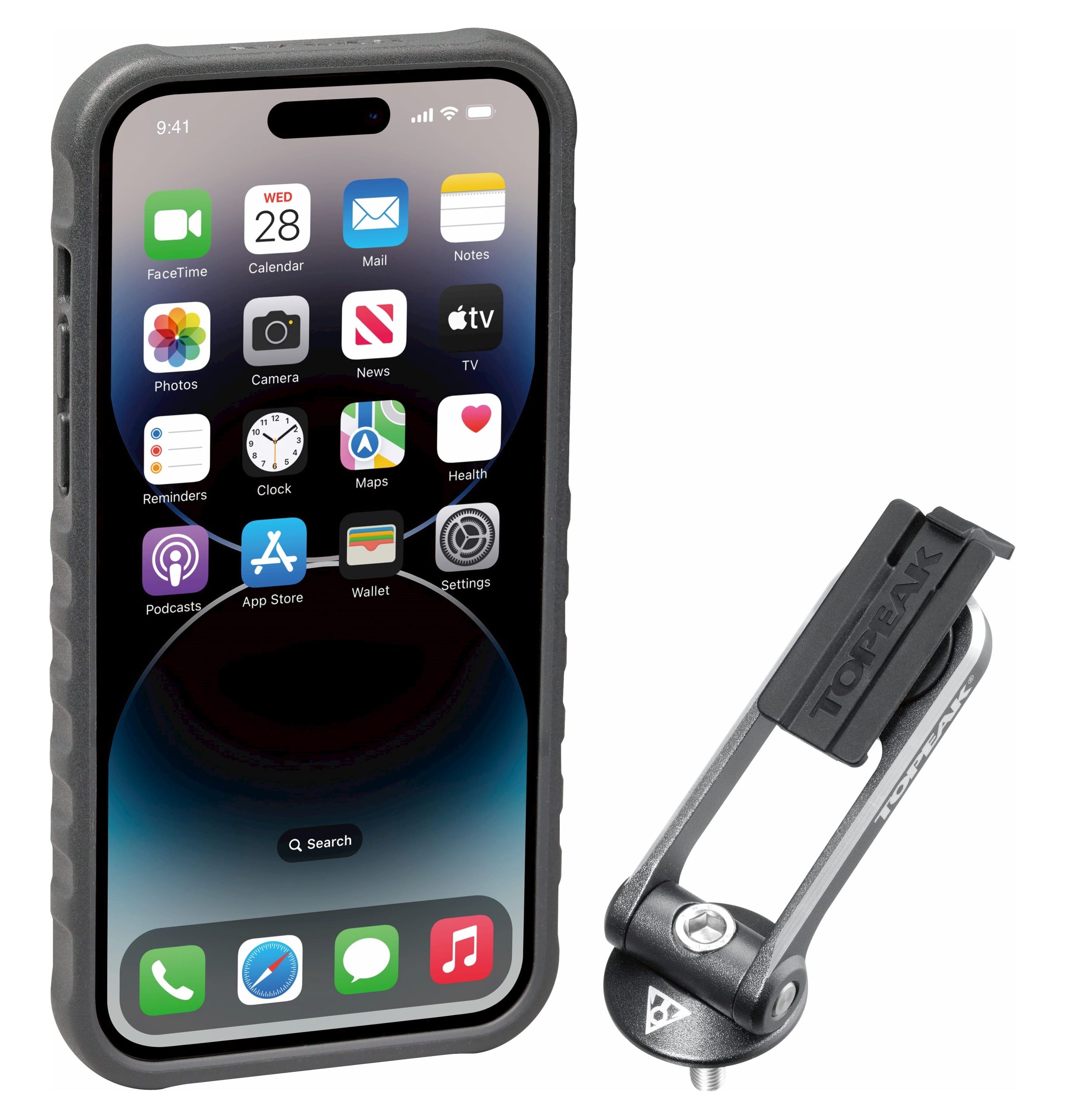 Topeak telefoonhouder RideCase iPhone 14 Pro Max & bevest.