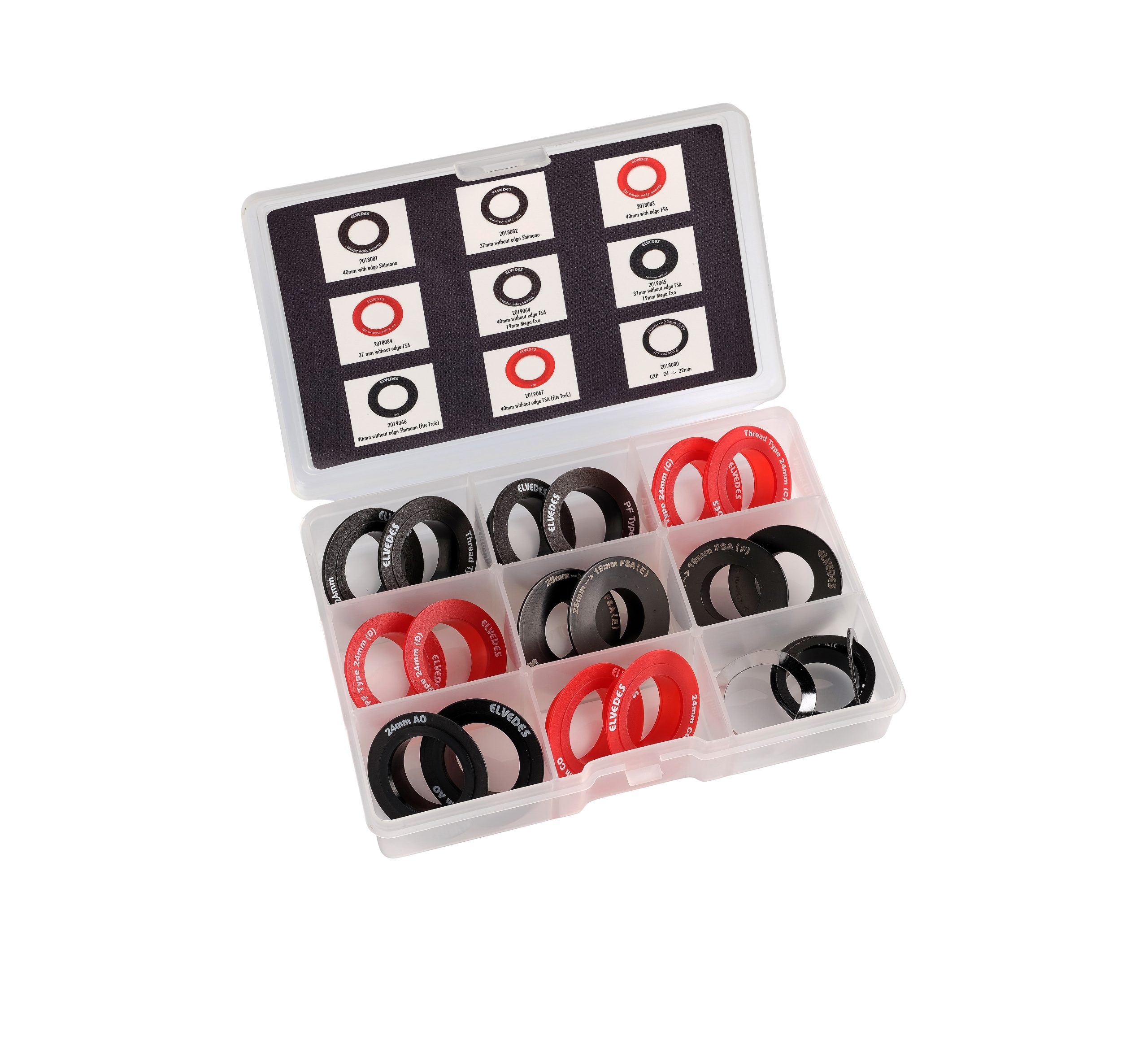 Elvedes assortimentsdoos trapaslagerkappen