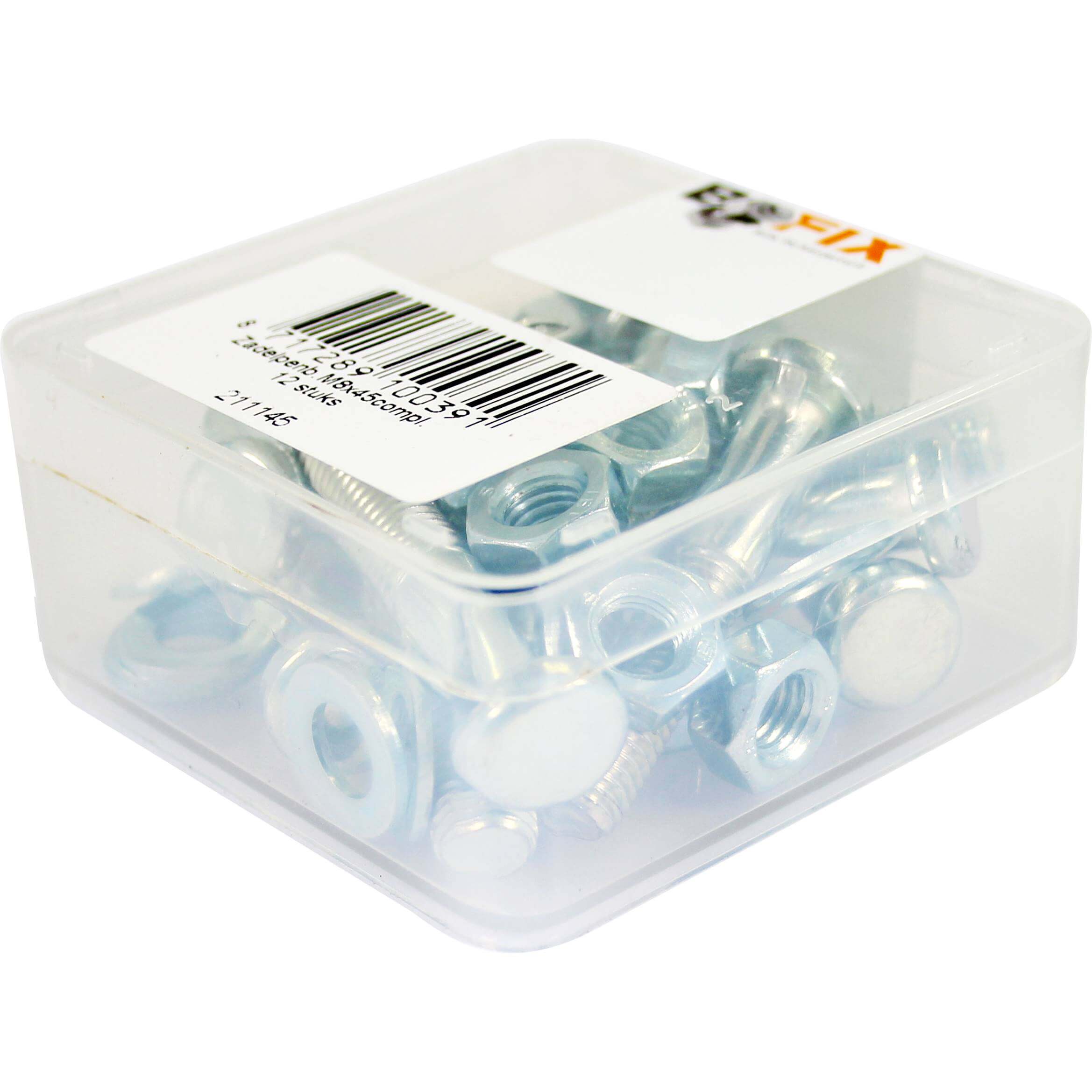 Bofix doos zadelpenbout M8x45 cpl (12 stuks)