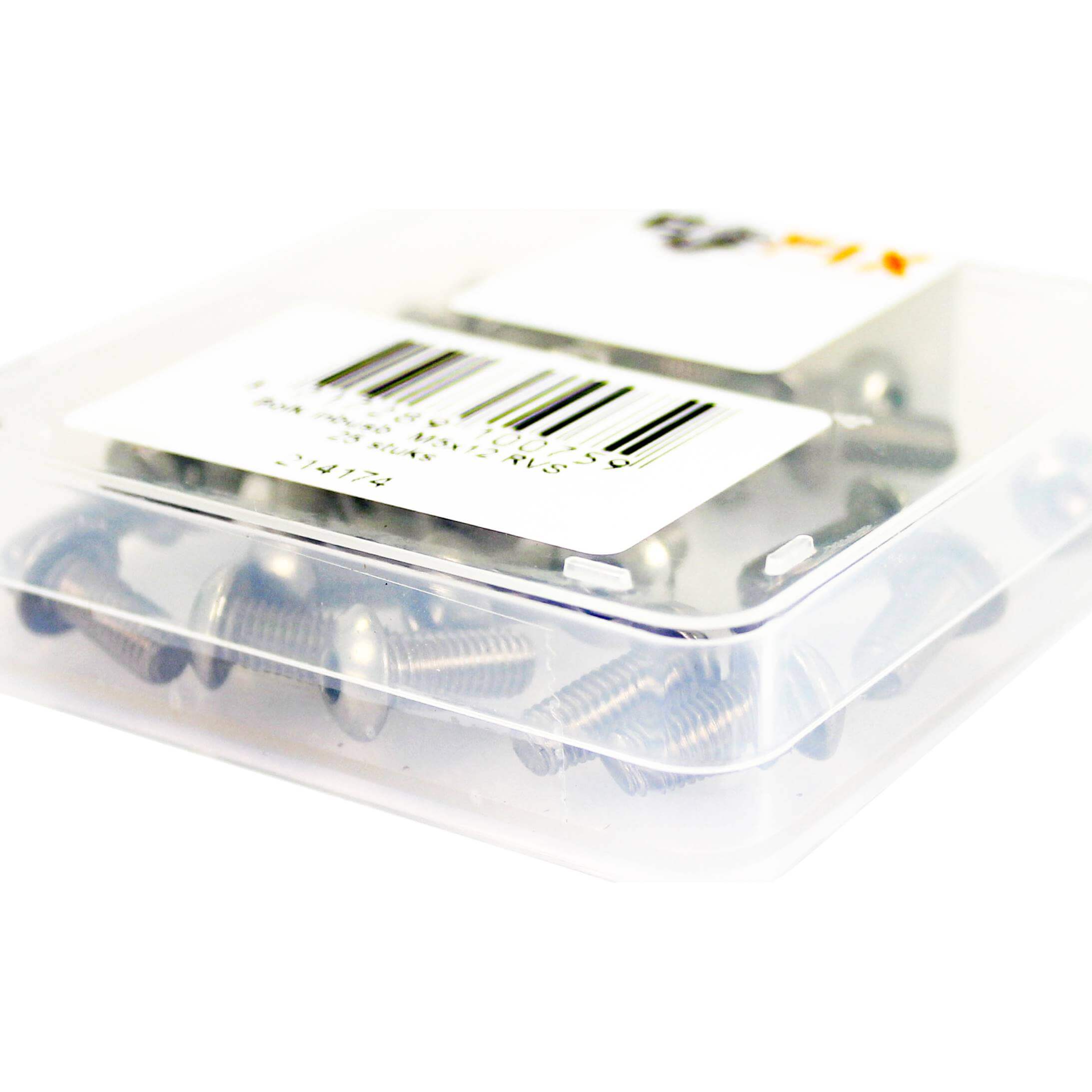 Bofix doos inbusbout bolkop M5x12 RVS (25 stuks)