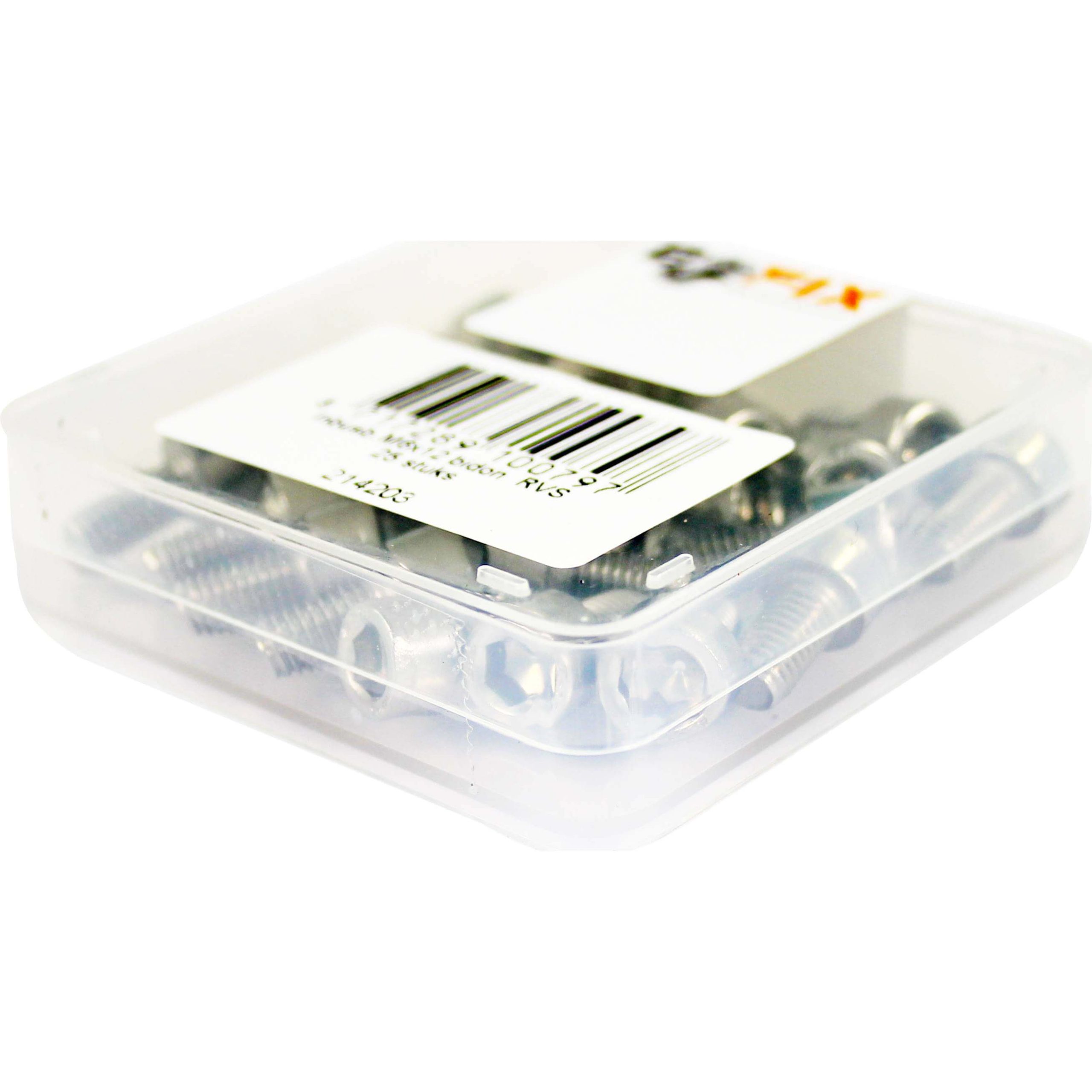 Bofix doos inbusbout M6x12 RVS (25 stuks)