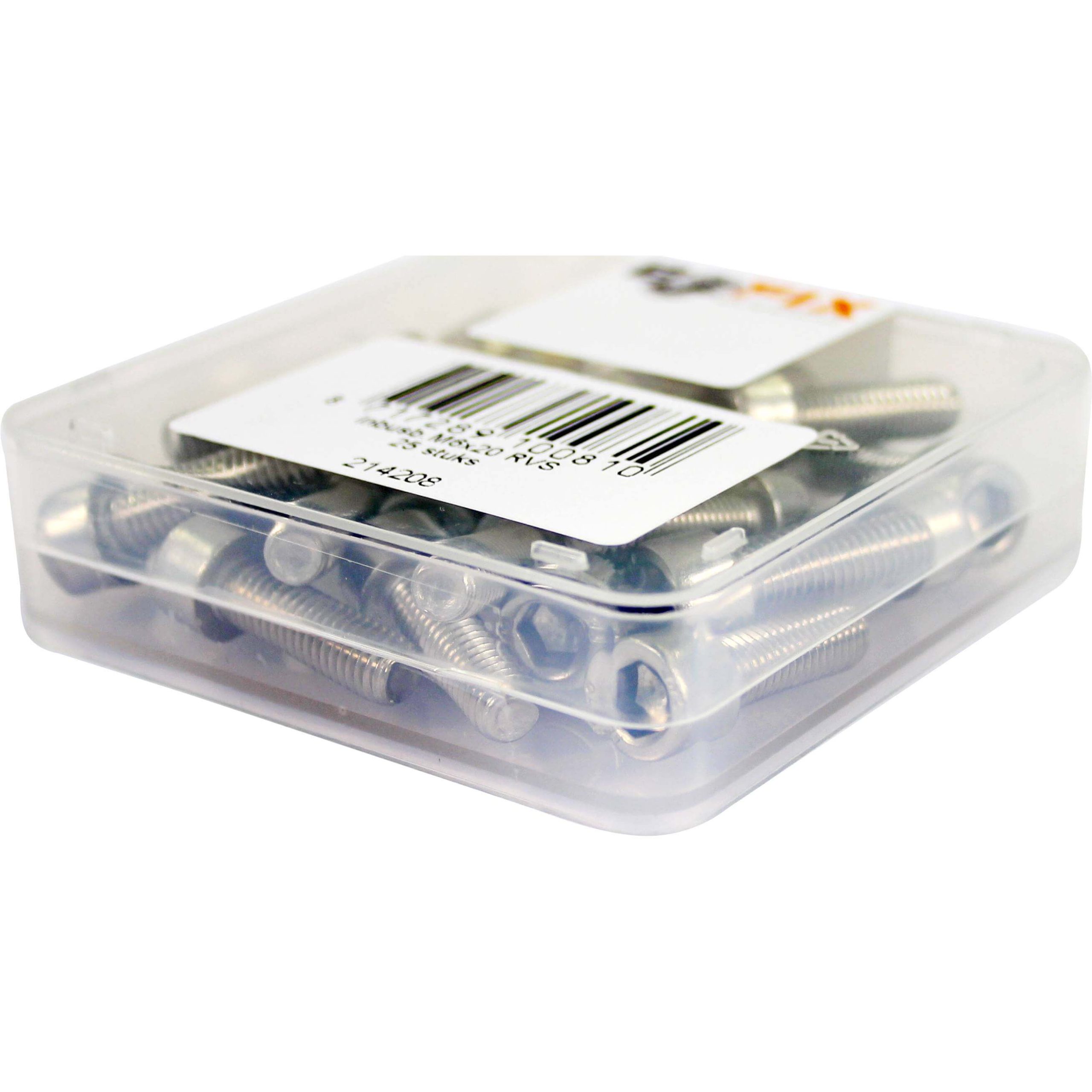 Bofix doos inbusbout M6x20 RVS (25 stuks)