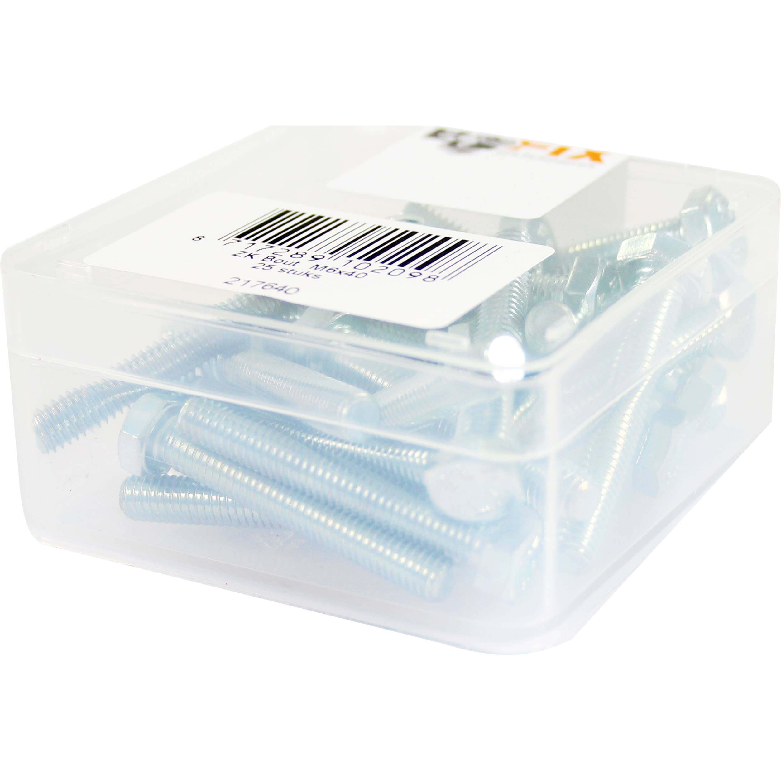 Bofix doos bout zeskante kop M6x40 (25 stuks)