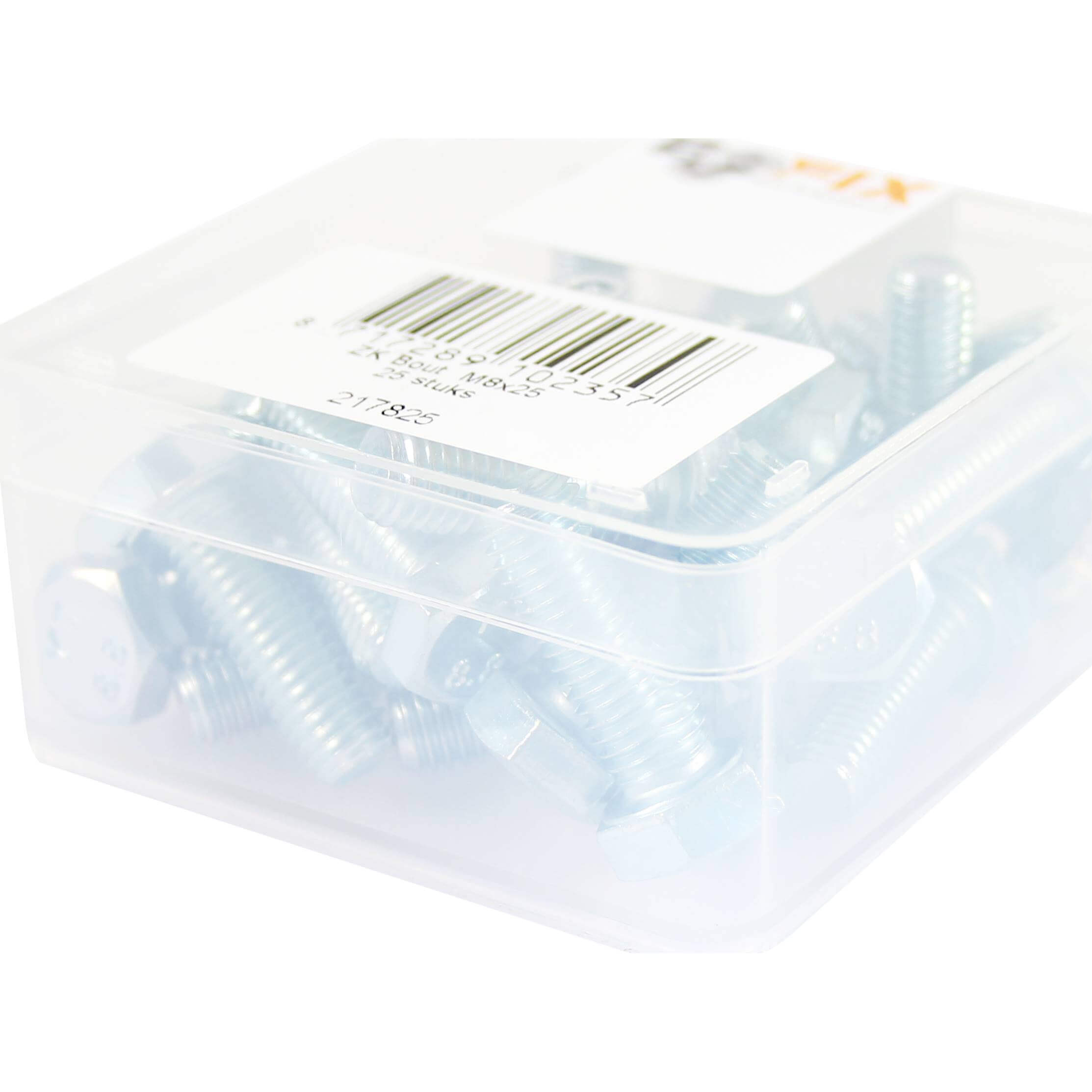 Bofix doos bout zeskante kop M8x25 (25 stuks)