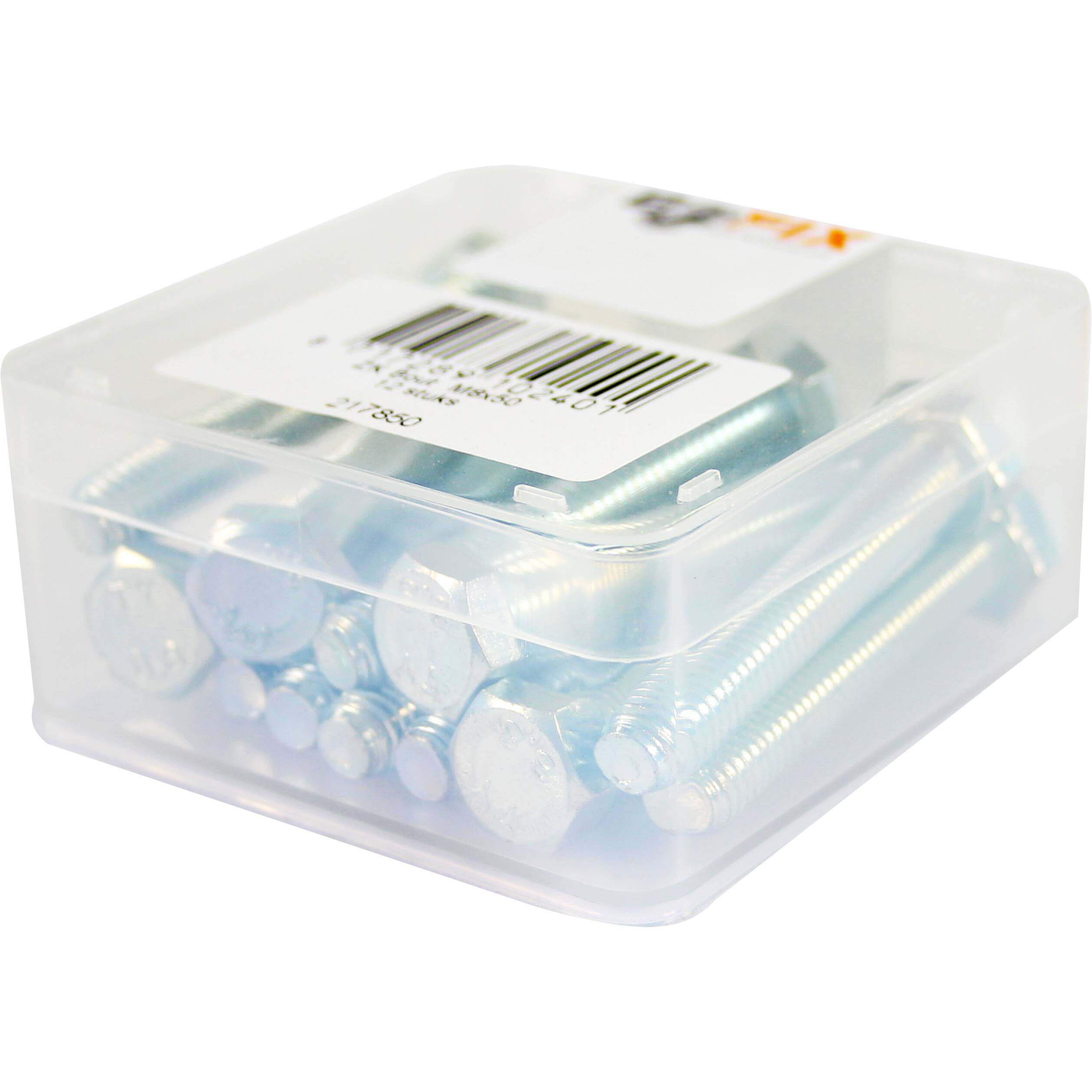 Bofix doos bout zeskante kop M8x50 (12 stuks)