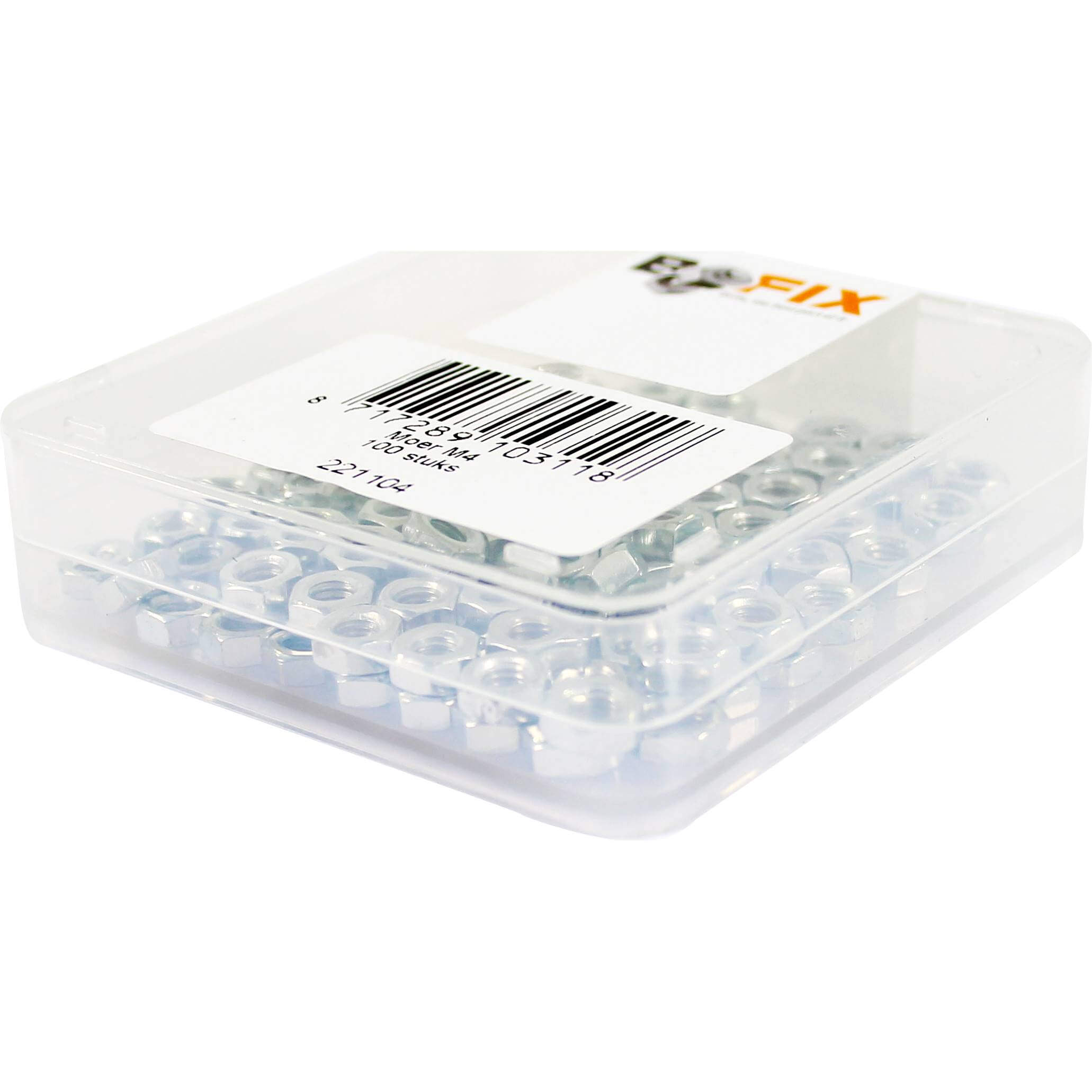 Bofix doos moer M4 (100 stuks)