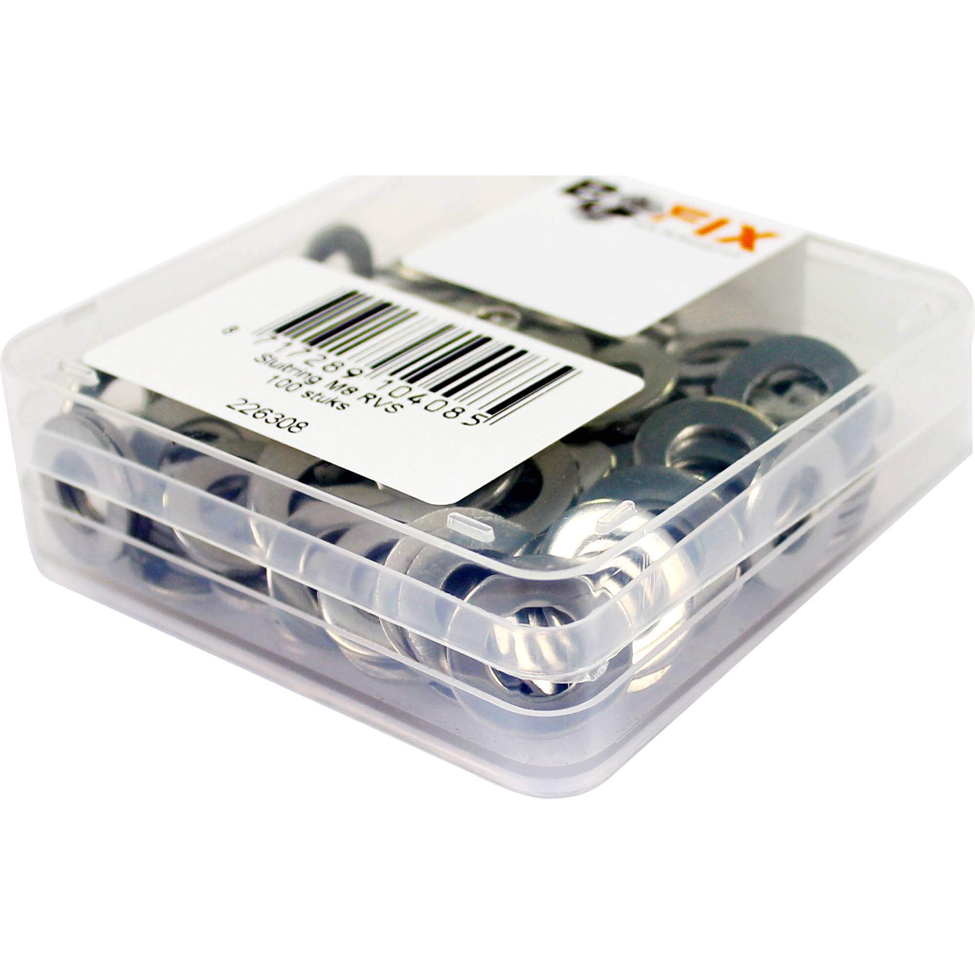 Bofix doos sluitring M8 RVS (100 stuks)
