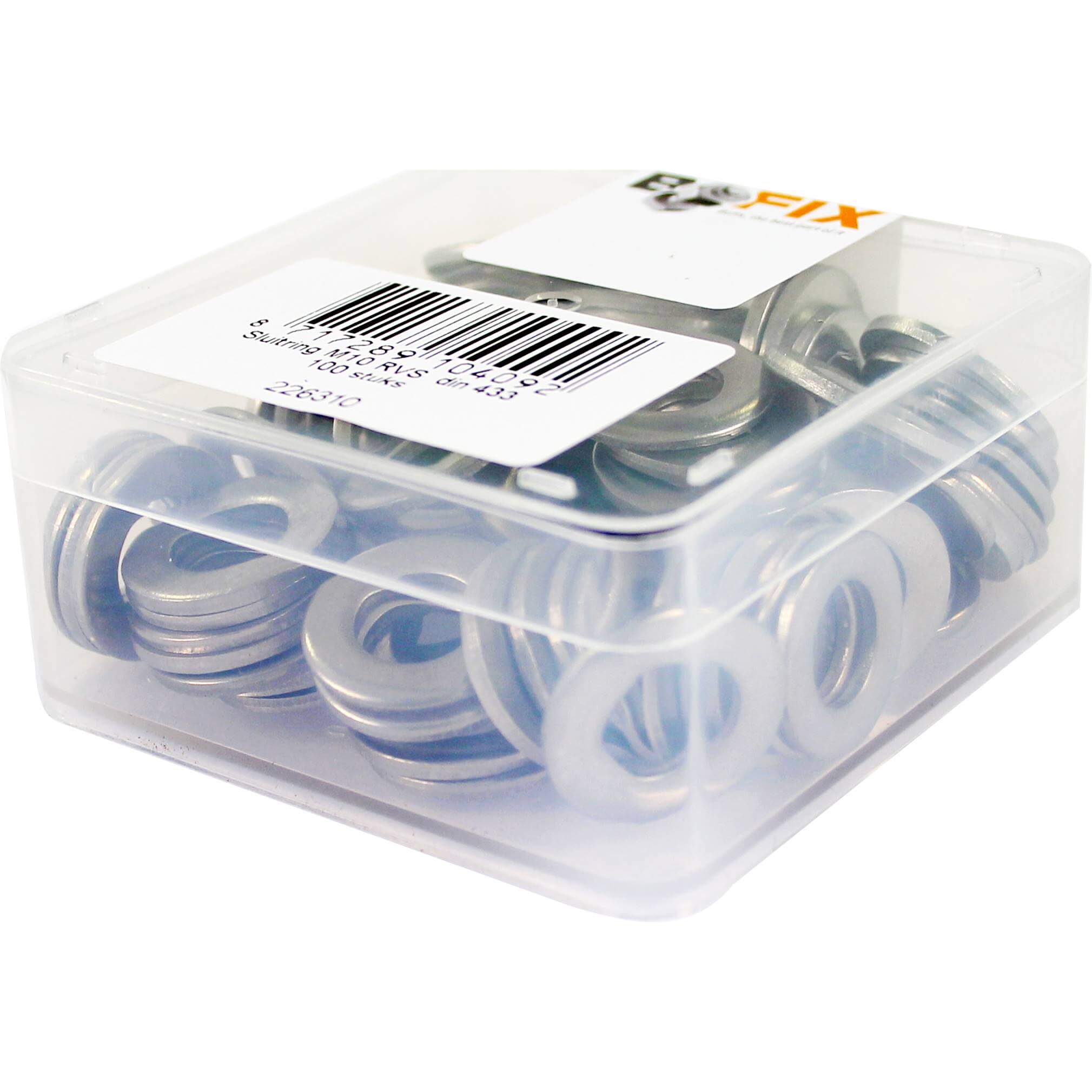 Bofix doos sluitring M10 RVS (100 stuks)