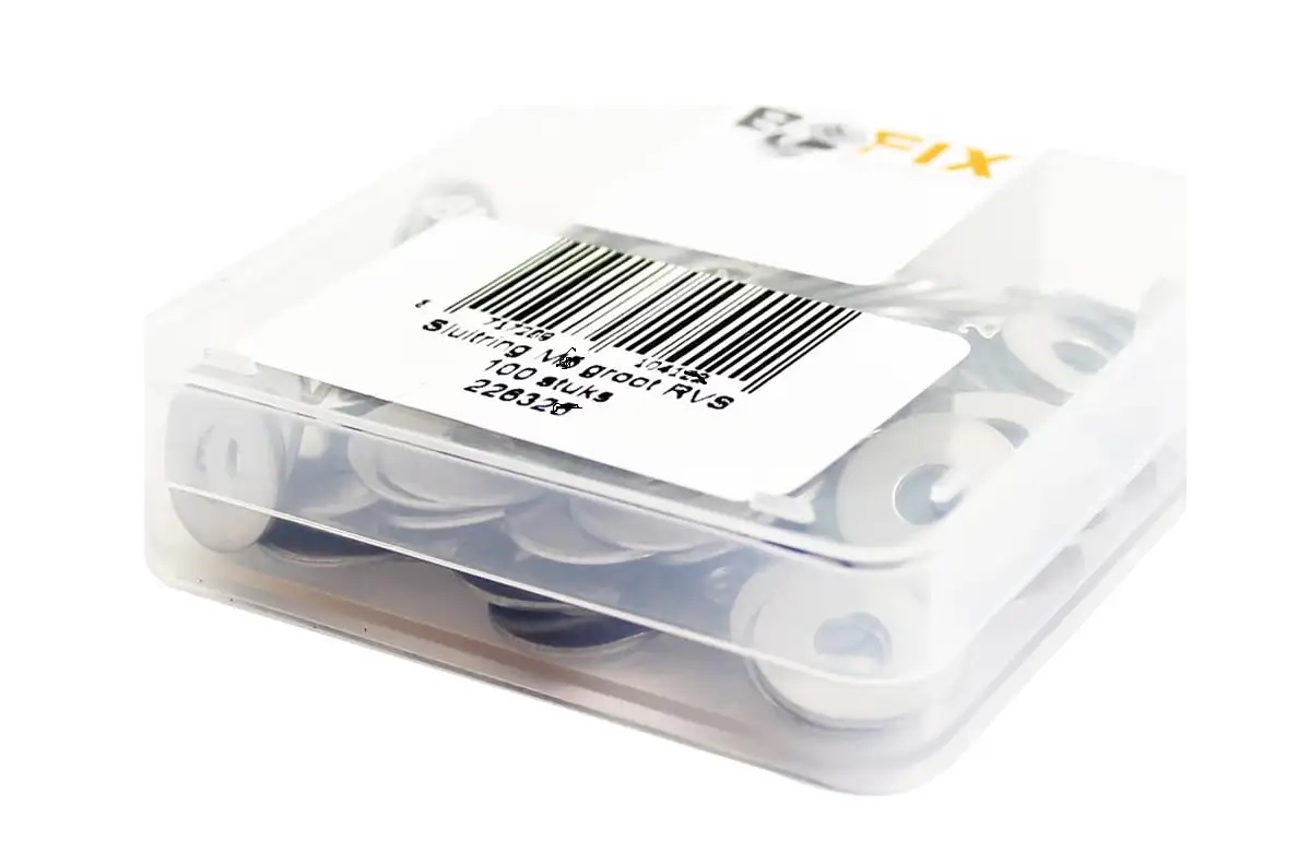 Bofix doos sluitring M6x18 RVS (100 stuks)