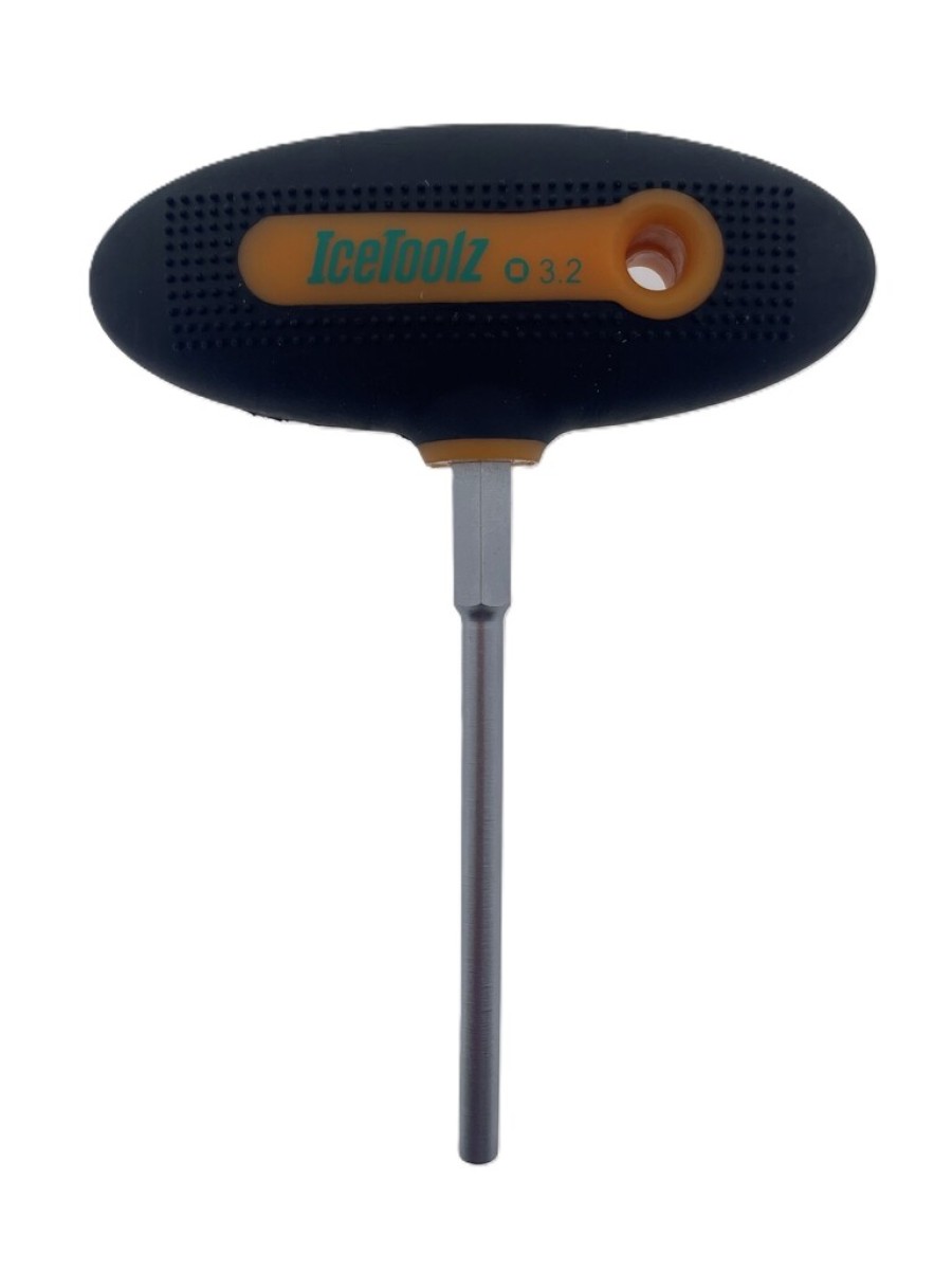 IceToolz nippelsleutel 4-kant 3.2mm met handvat 12B8