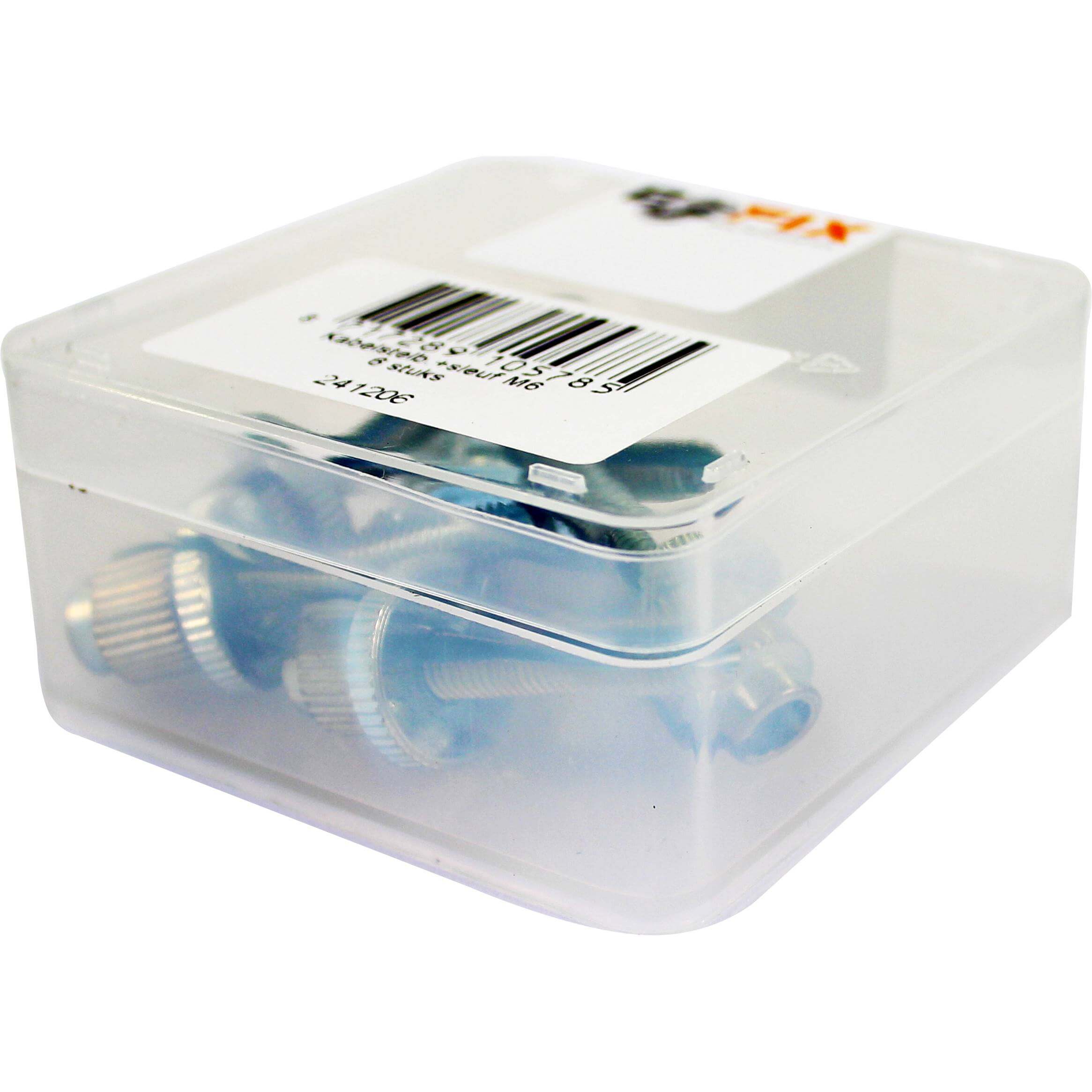 Bofix doos kabelstelbout M6 + gleuf (6 stuks)