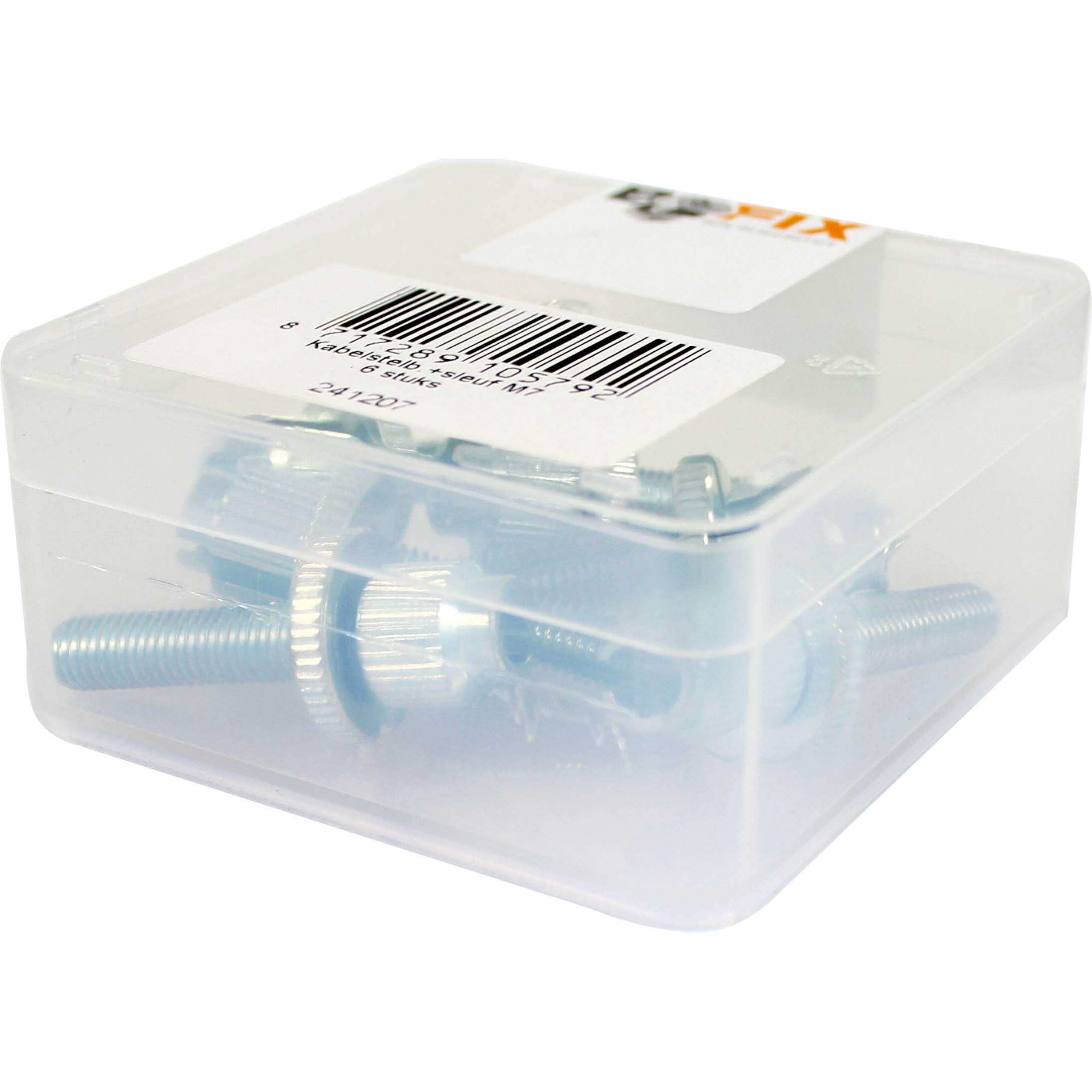 Bofix doos kabelstelbout M7 + gleuf (6 stuks)