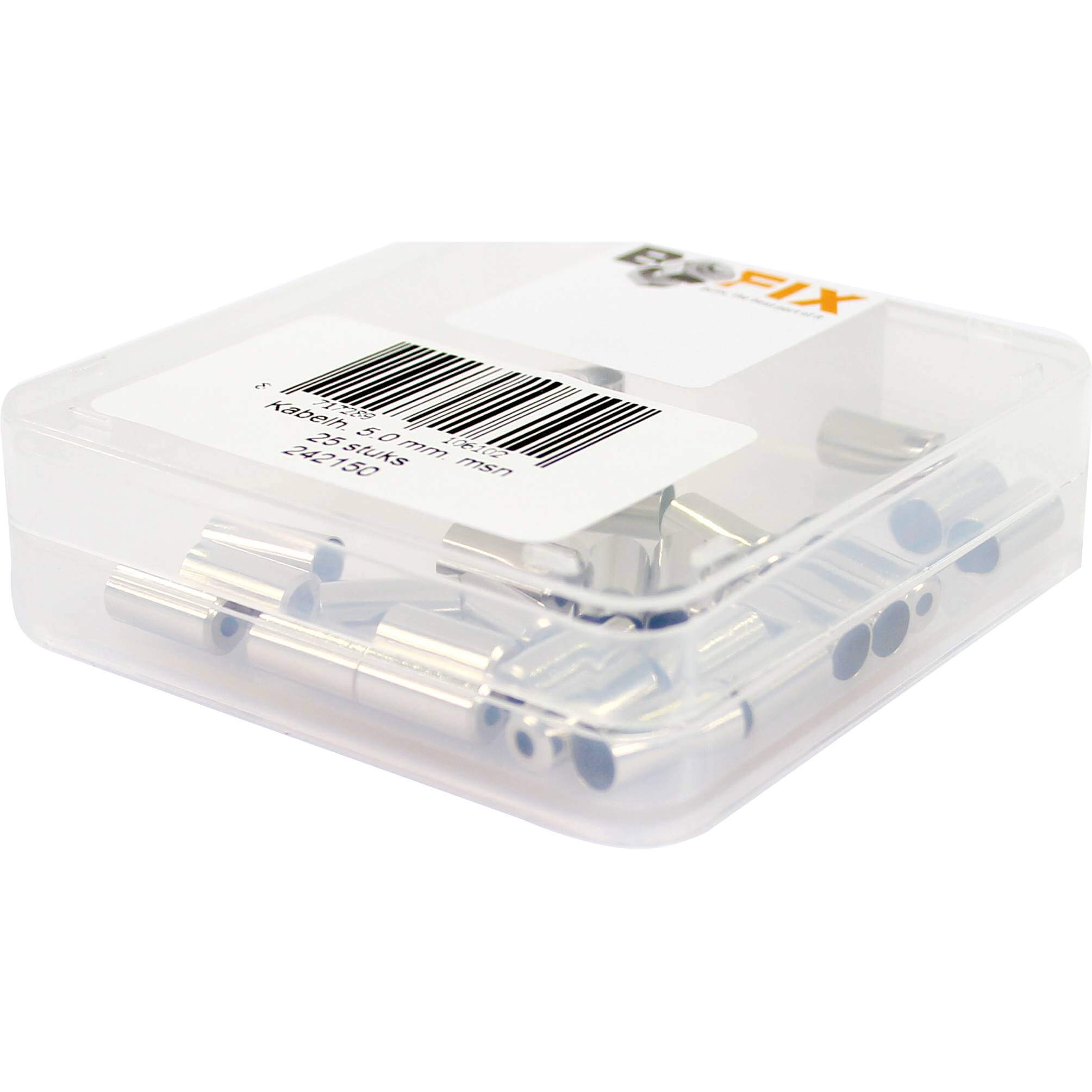 Bofix doos kabelhoedje gedraaid 5mm (25 stuks)