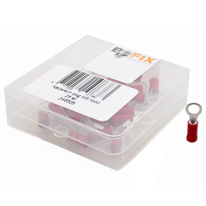 Bofix doos kabelschoen oog M5 geisoleerd (25 stuks)