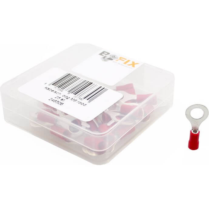 Bofix doos kabelschoen oog M6 geisoleerd (25 stuks)