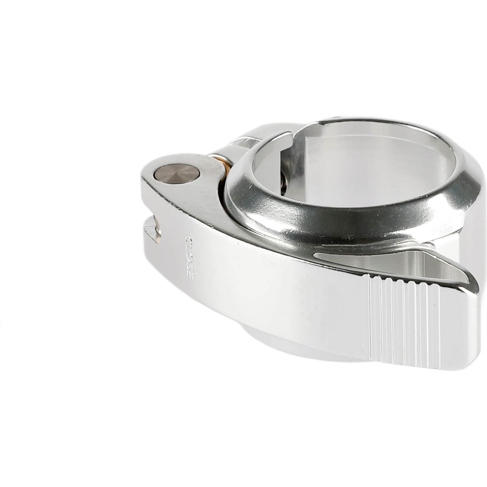 Mirage zadelpenklem met snelspanner 38.5mm zilver