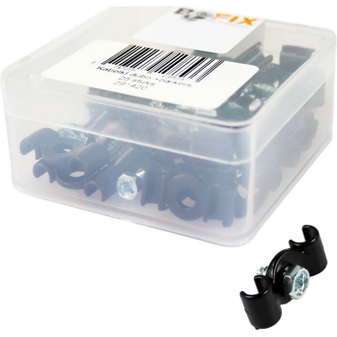 Bofix doos kabelklem dubb +parker (25 stuks)