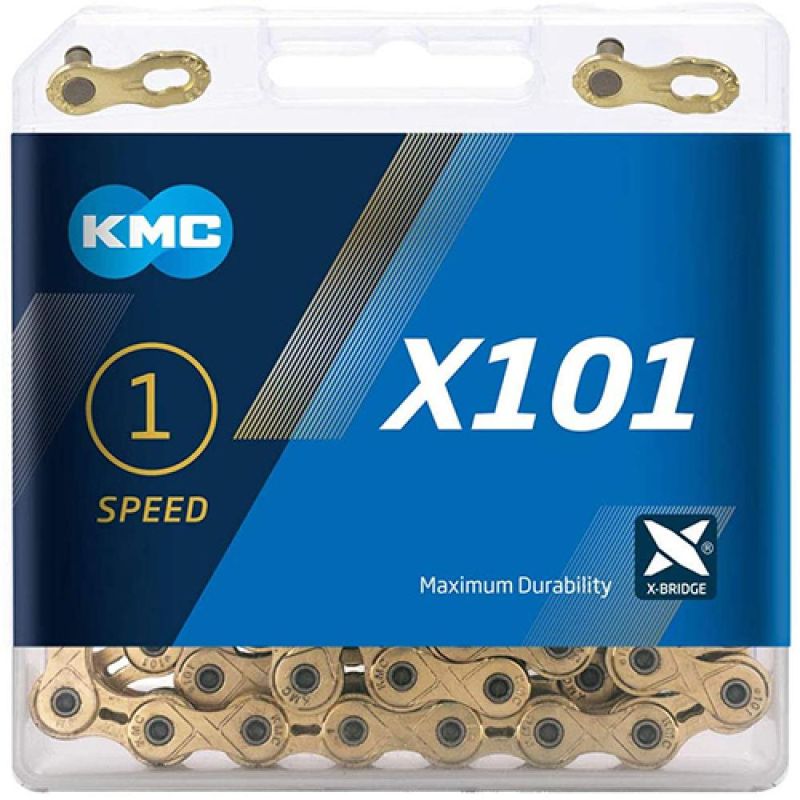 KMC ketting X101 1/8 gold 112s