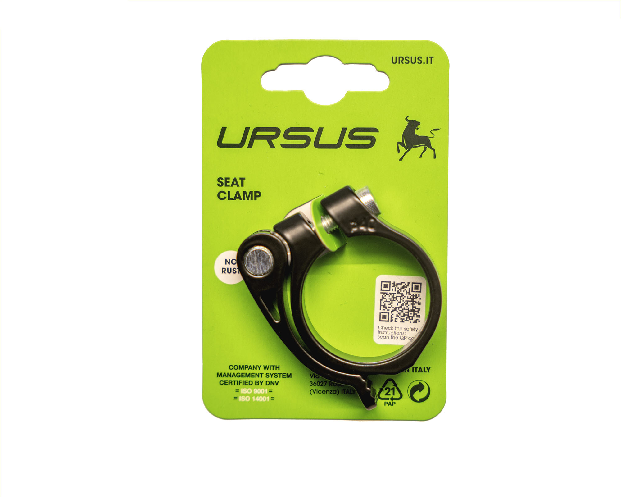 Ursus zadelpenklem met snelspanner 40mm alu zwart