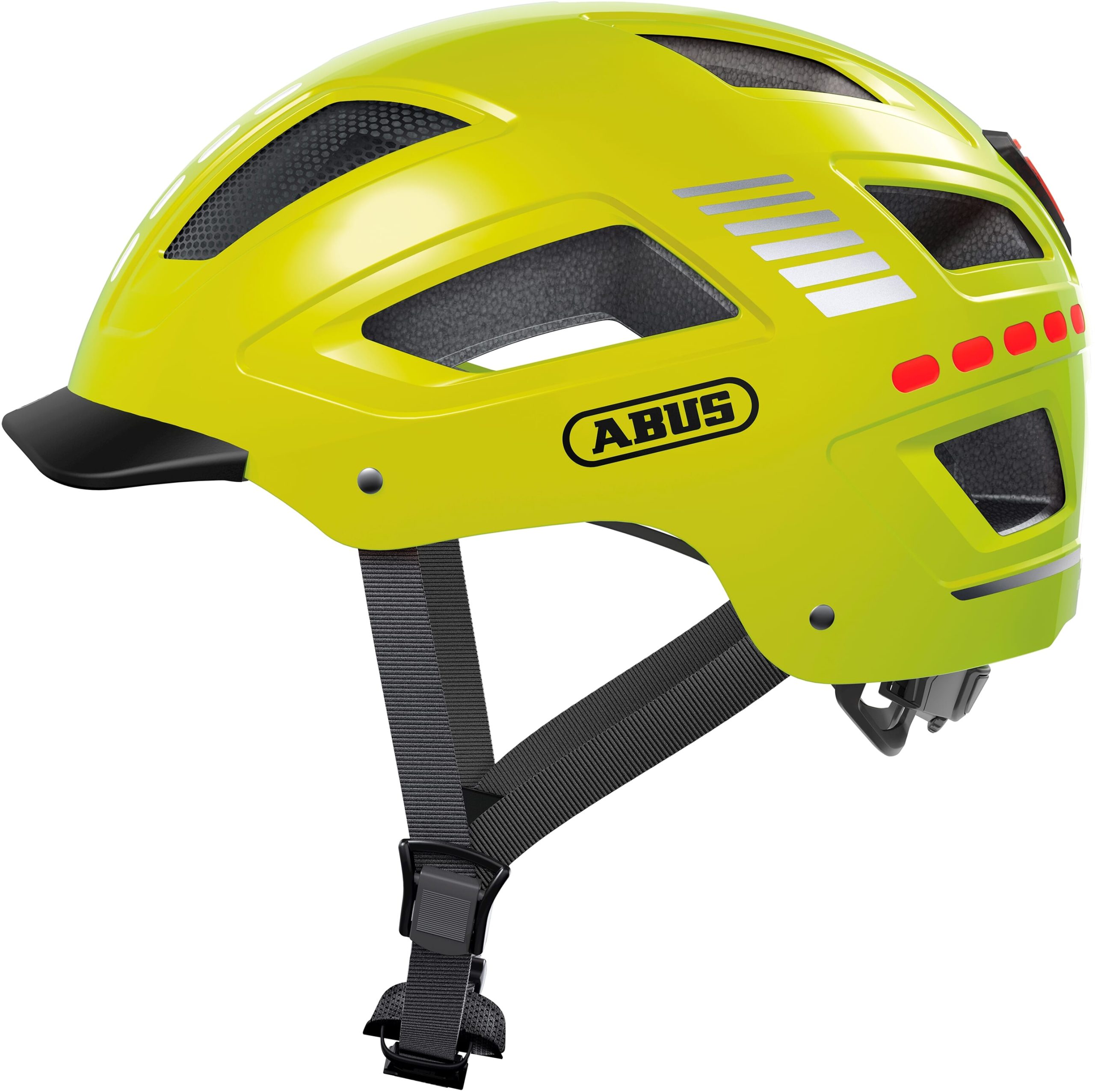 Abus helm Hyban 2.0 LED signal yellow L 56-61cm