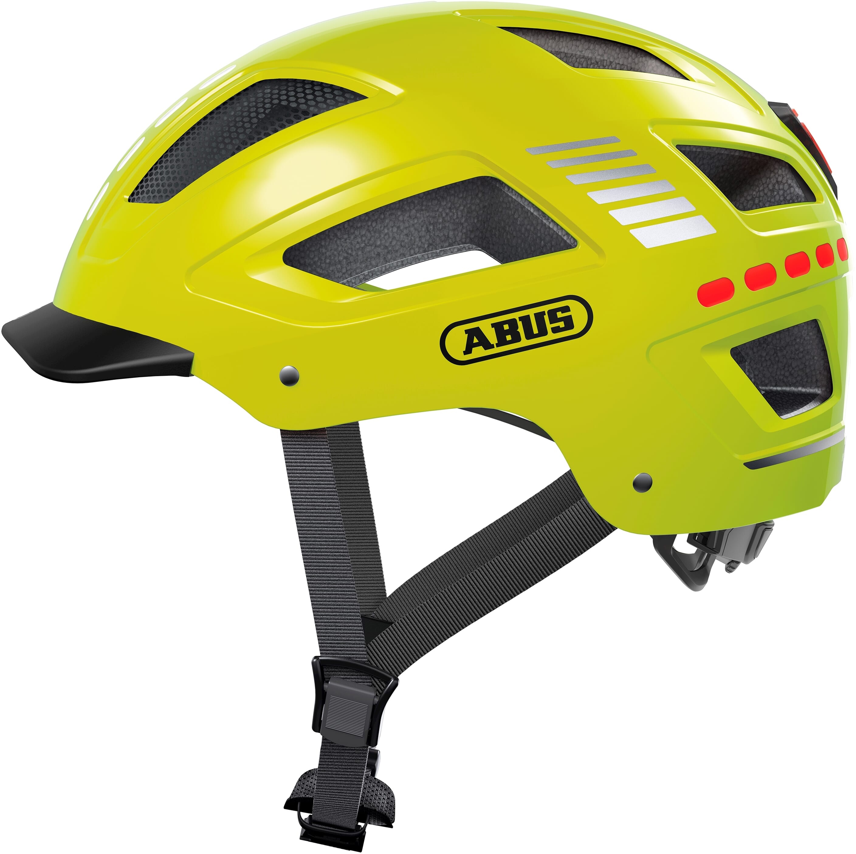 Abus helm Hyban 2.0 LED signal yellow XL 58-63cm