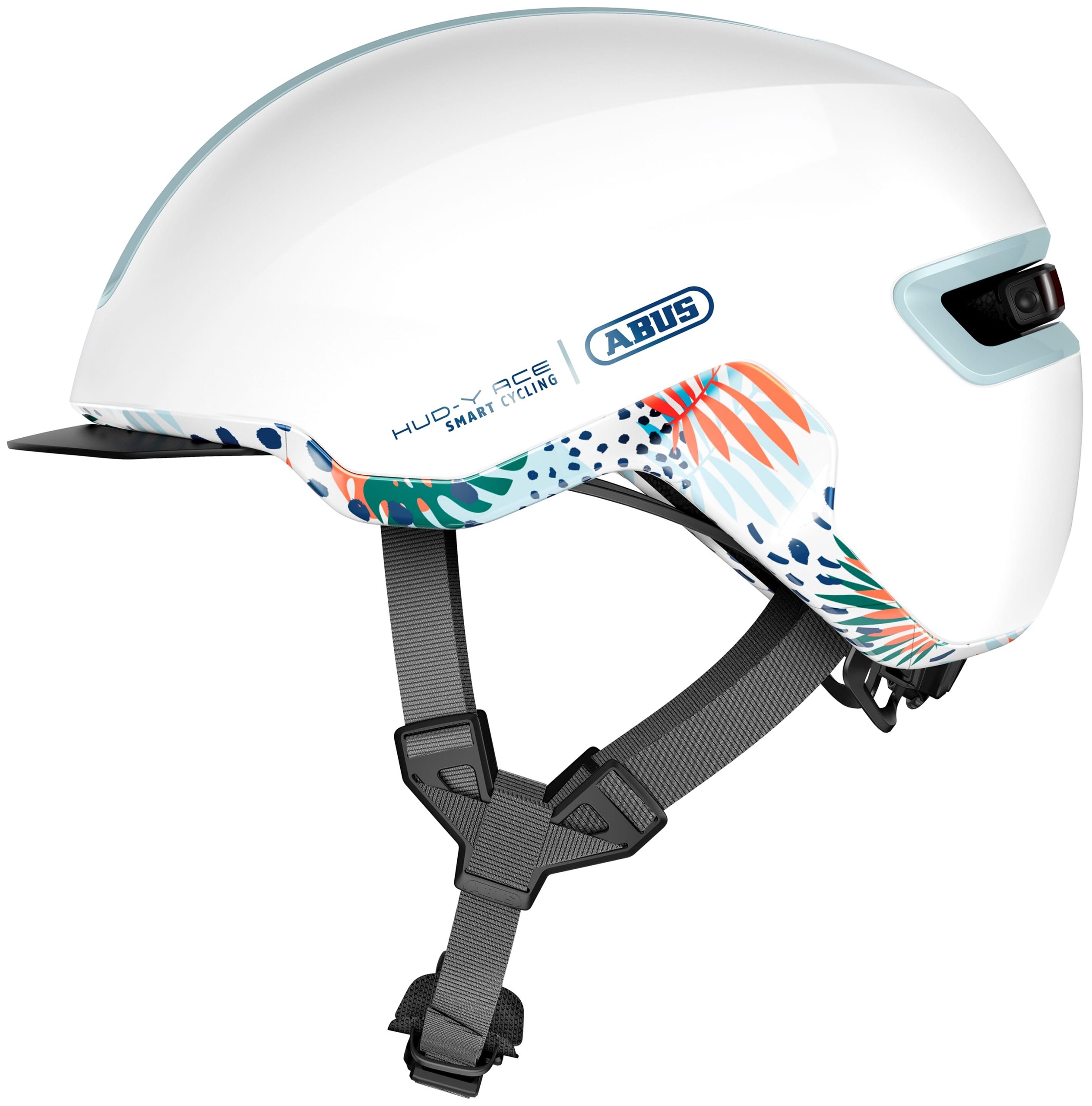 Abus helm HUD-Y flower white M 54-58cm