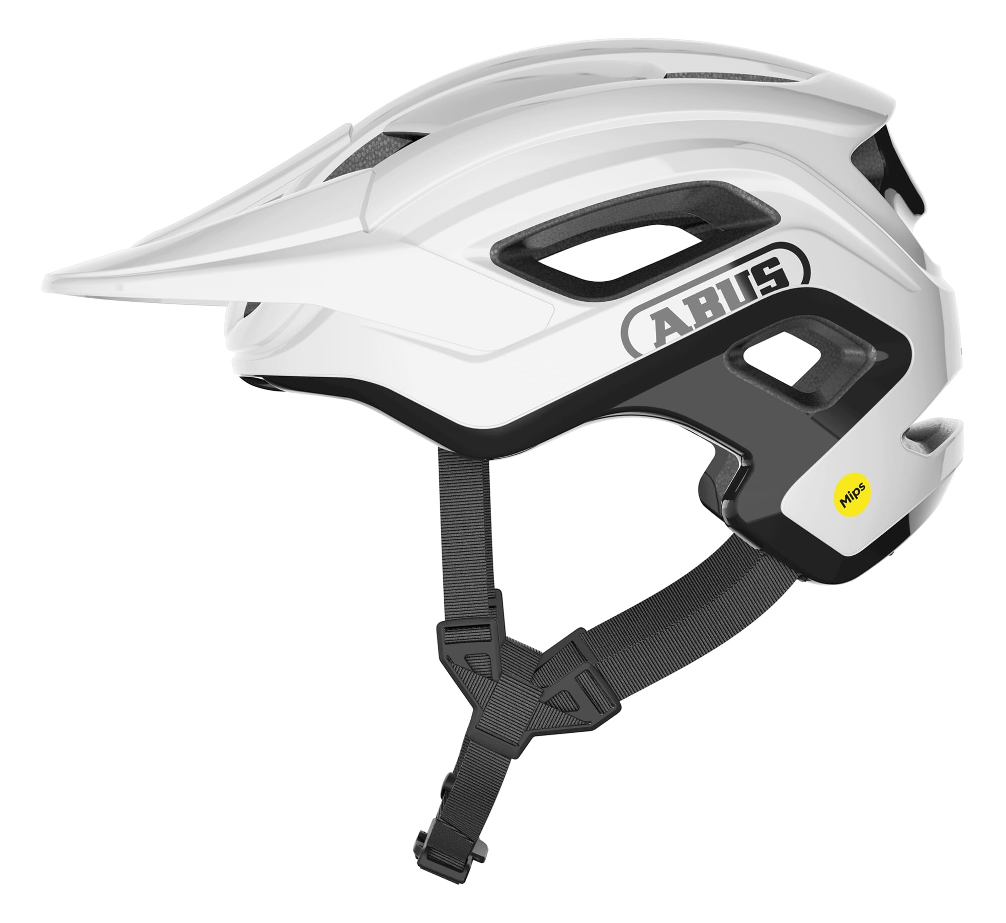 Abus helm Cliffhanger MIPS shiny white S 51-55cm