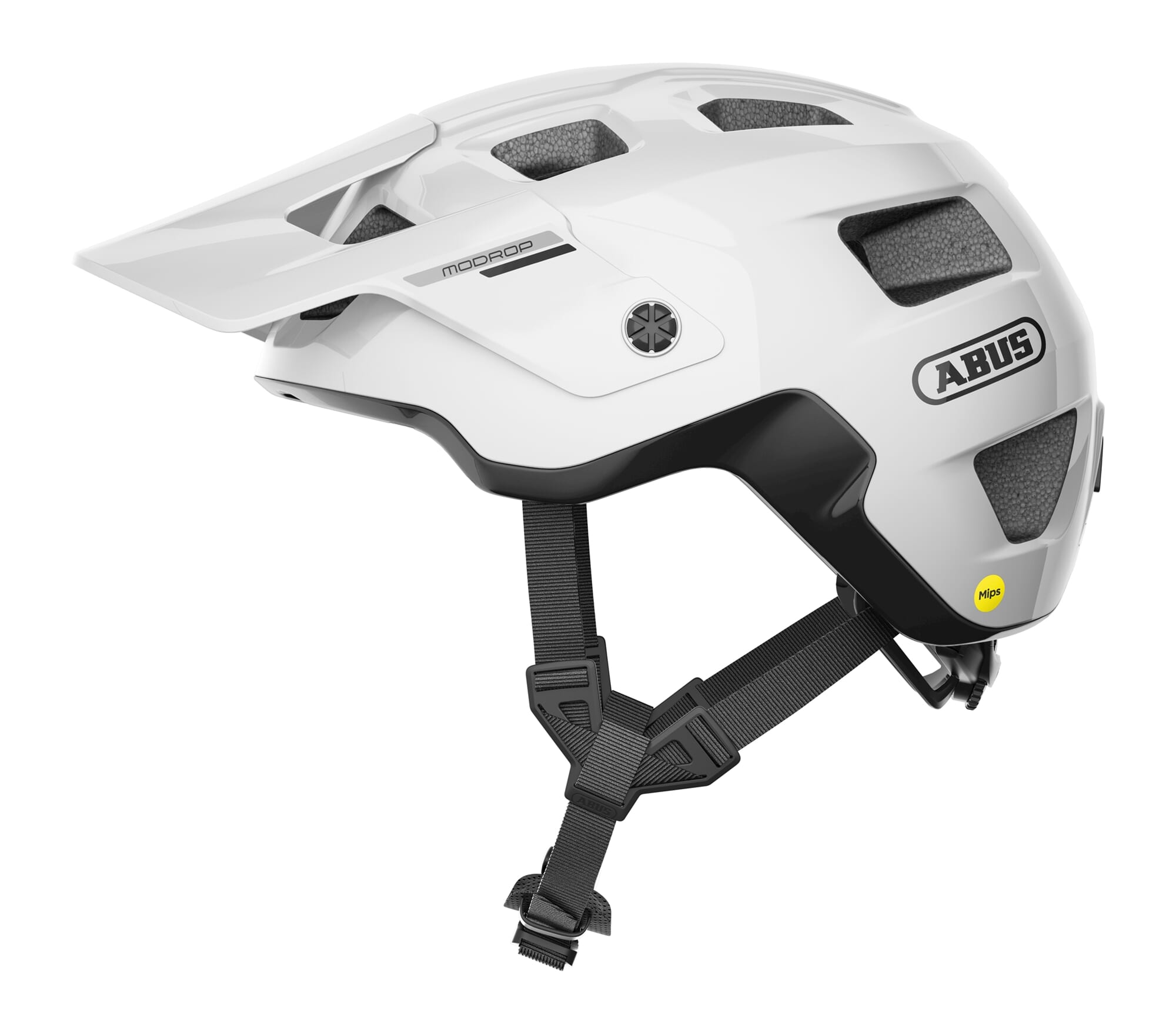 Abus helm MoDrop MIPS shiny white S 51-55cm