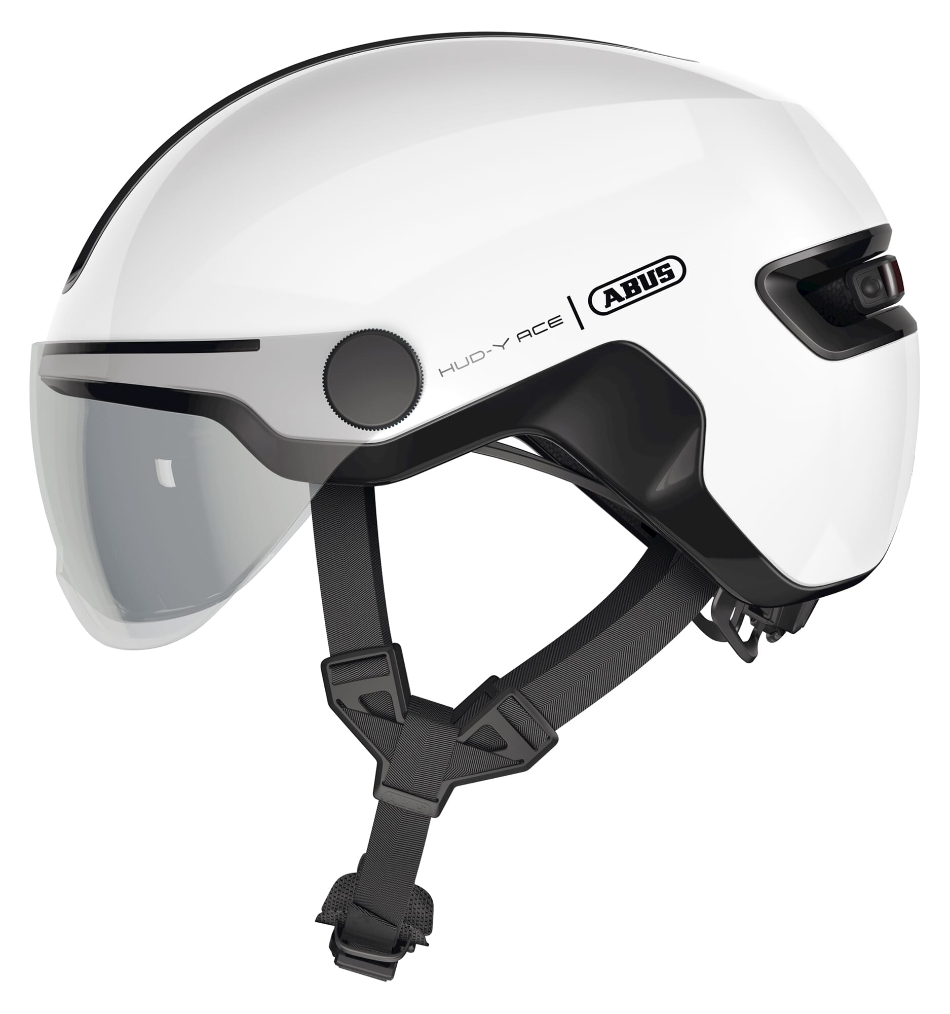 Abus helm HUD-Y ACE shiny white L 57-61cm