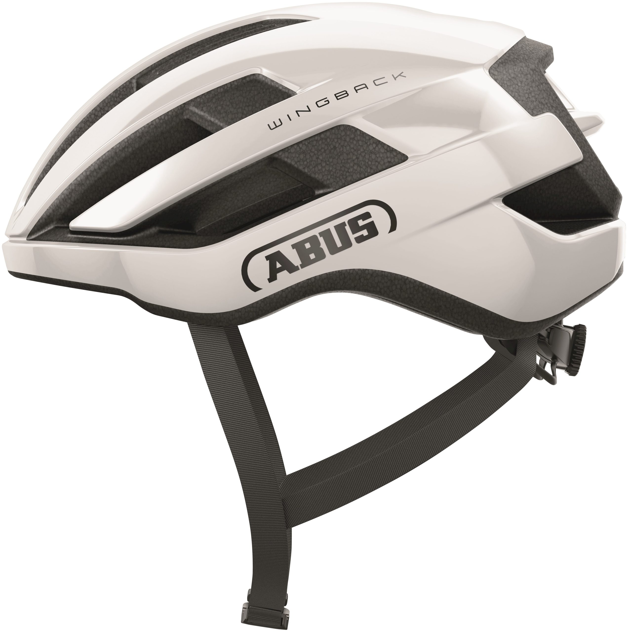 Abus helm Wingback shiny white L 57-61cm