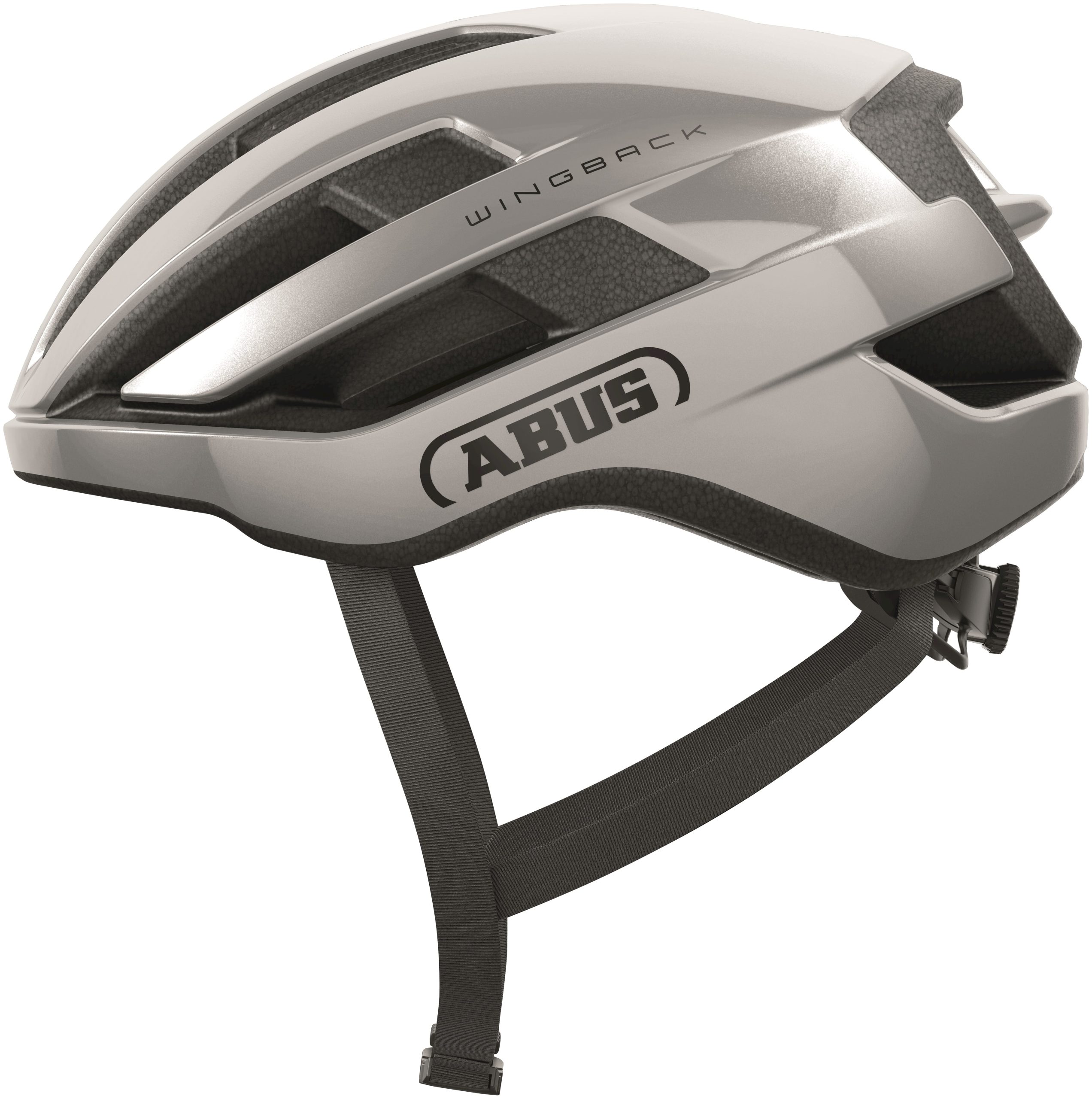 Abus helm Wingback gleam silver M 54-58cm