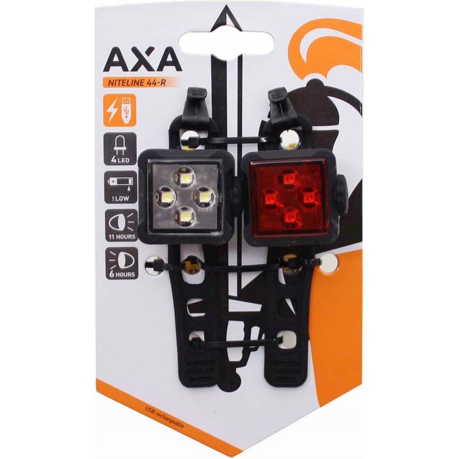 Axa verlichting set Niteline 44R usb