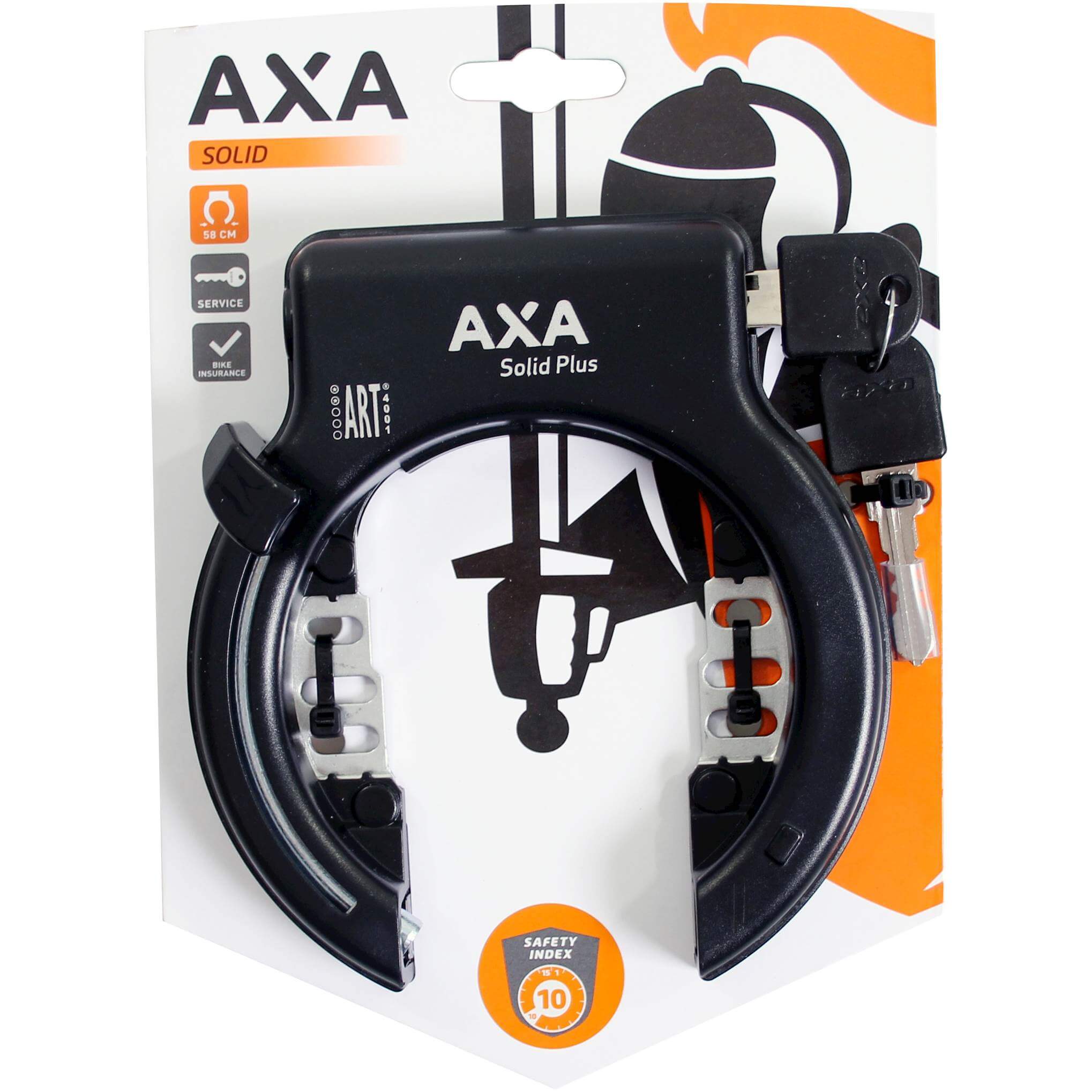 Axa ringslot Solid Plus zwart