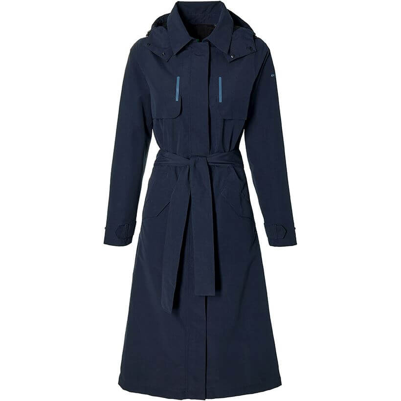 Basil trenchcoat Mosse dames Night Blue S