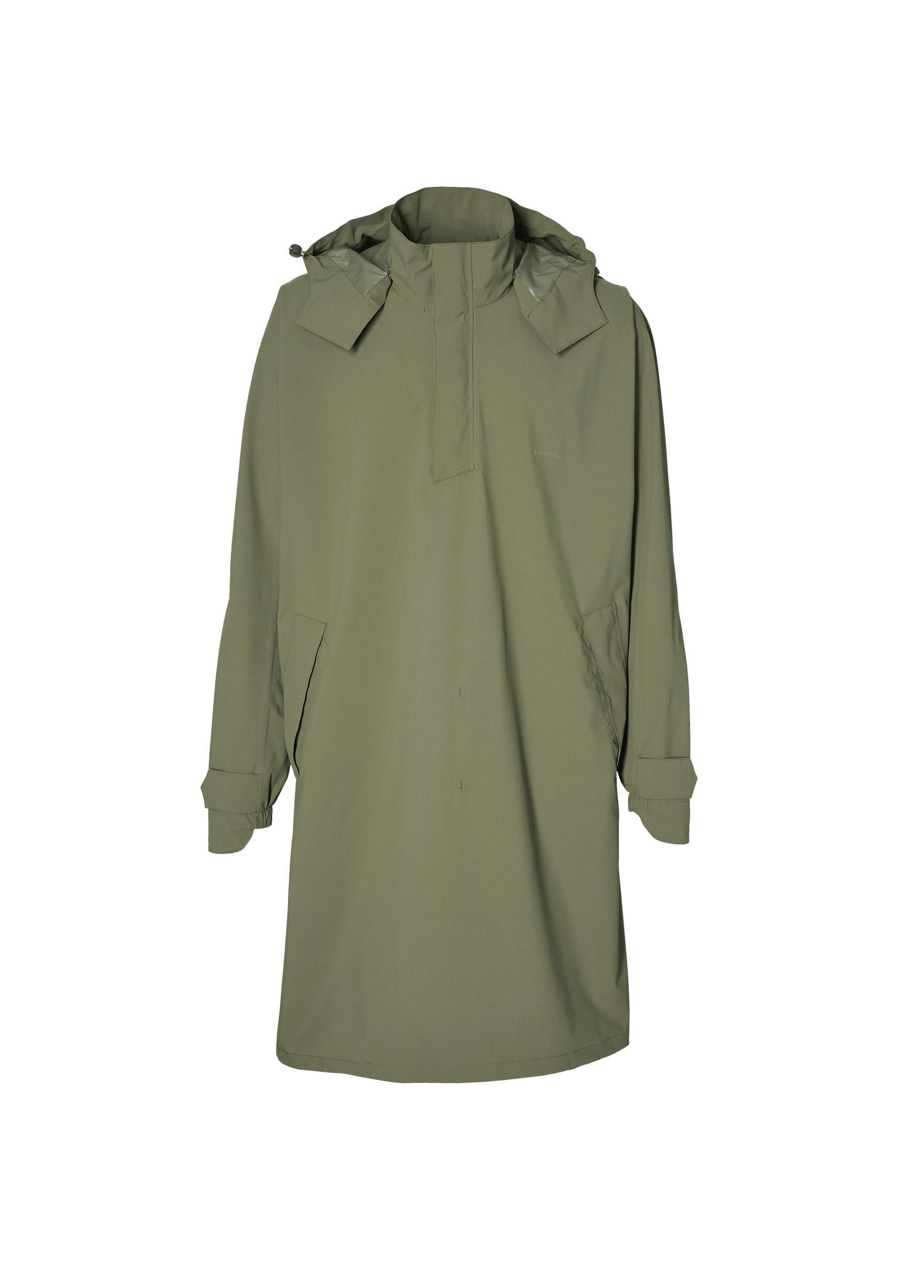 Basil poncho Mosse unisex Olive Green M/L