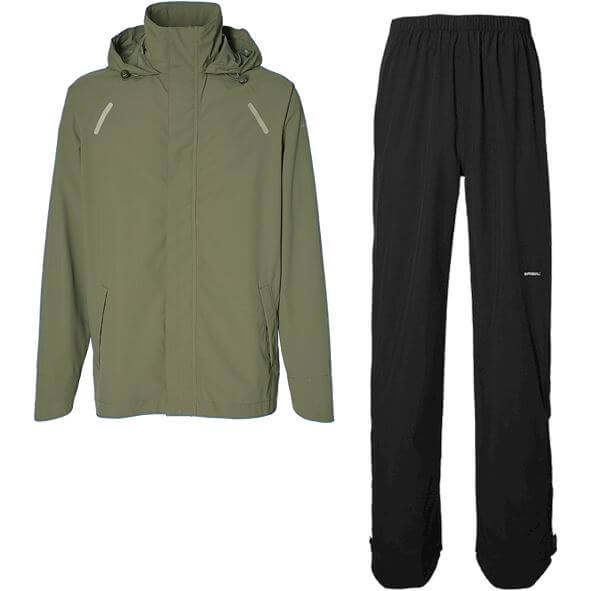 Basil regenpak Hoga unisex Olive Green S