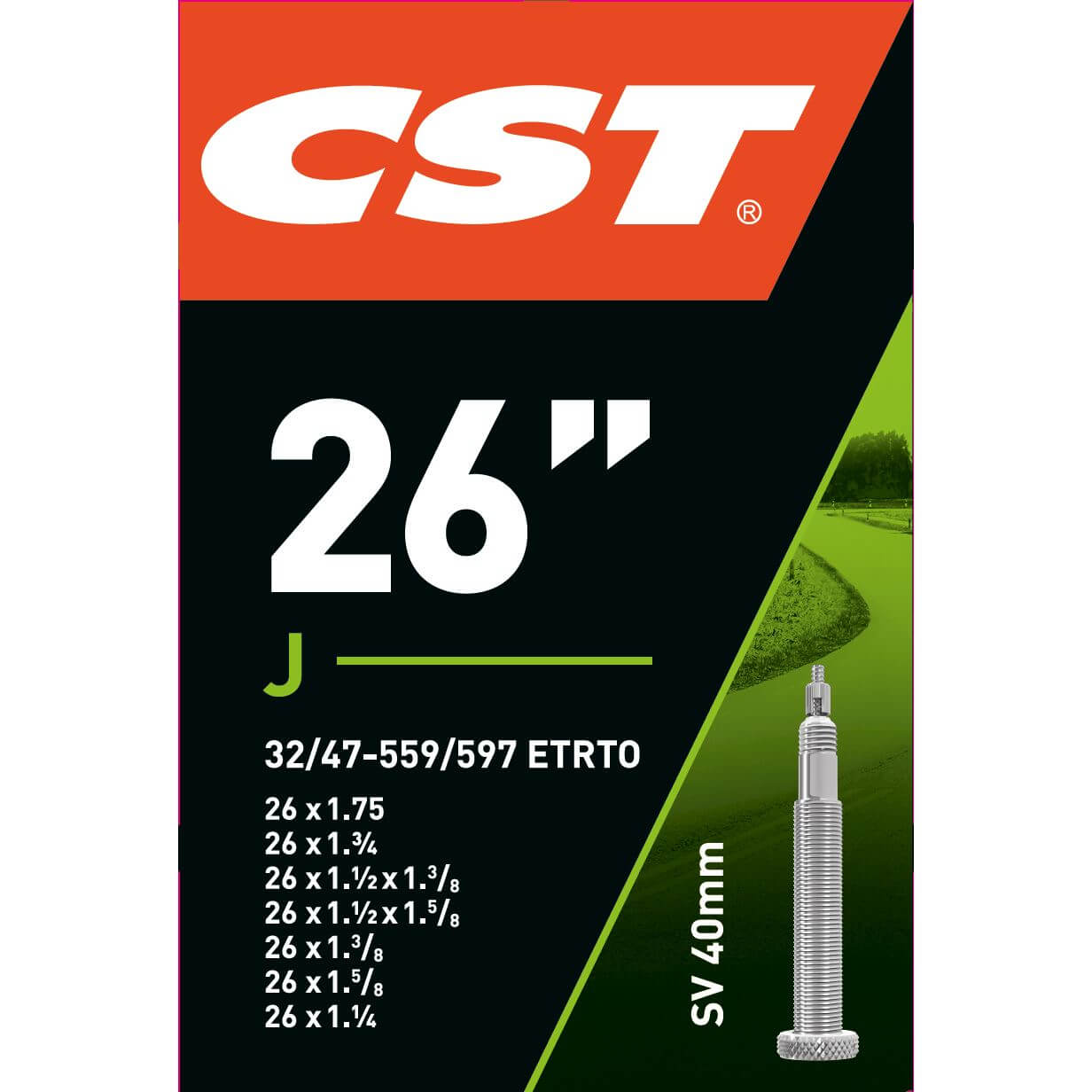 CST bnb 26 x 1 1/4 - 1.75 fv 40mm