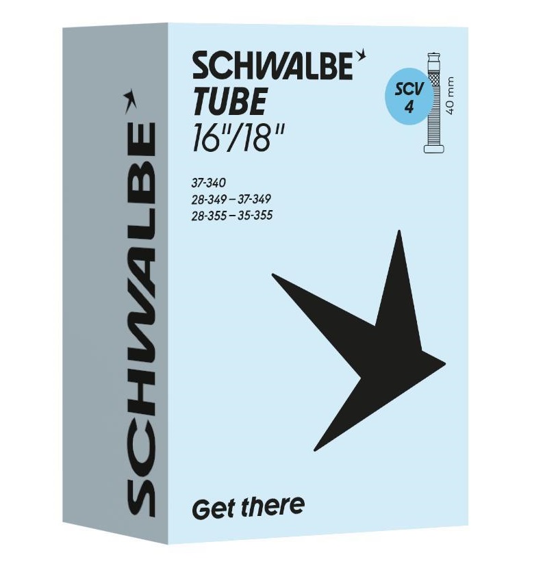 Schwalbe bnb SCV4 16/18 inch 28/37-340/355 clik valve 40mm