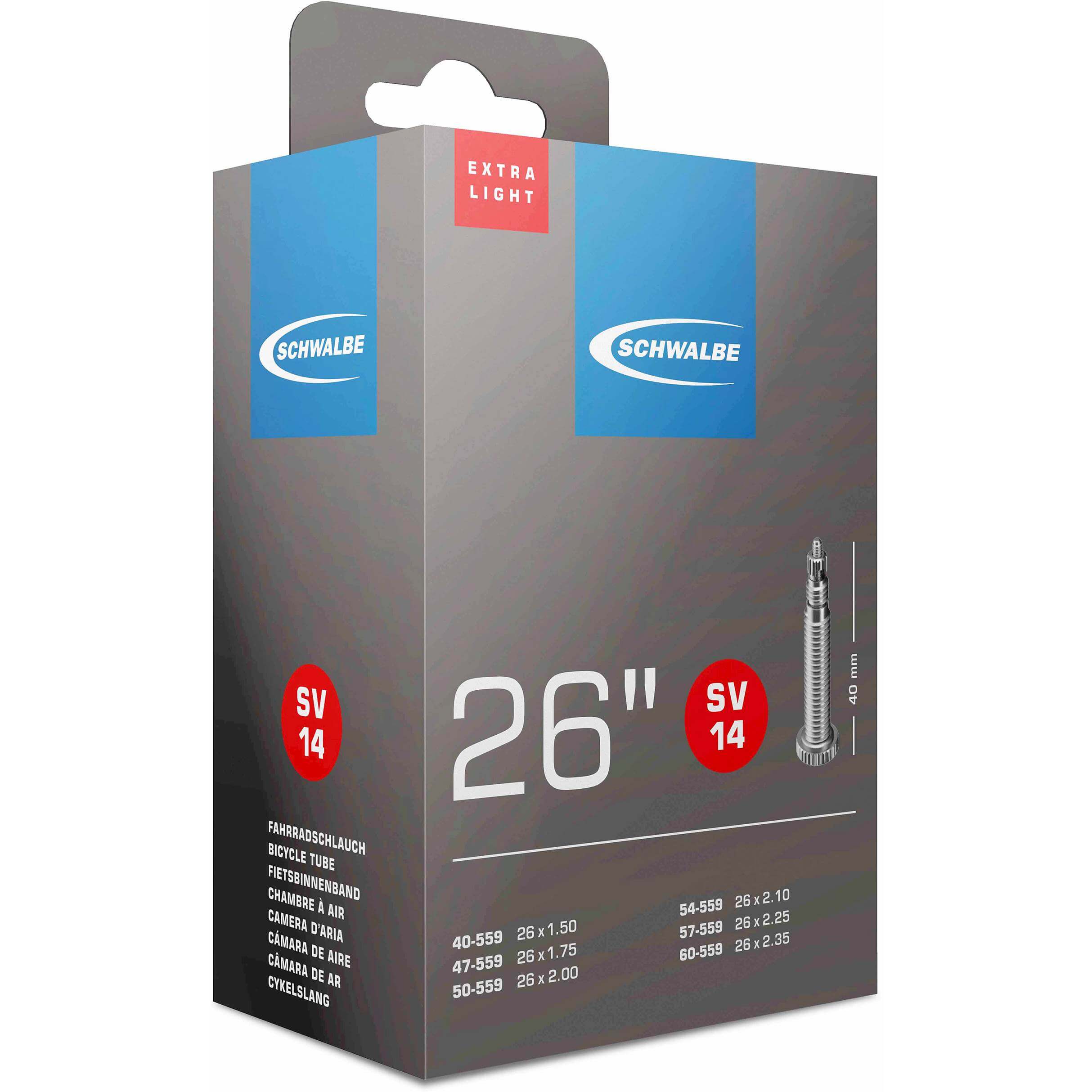 Schwalbe bnb SV14 Extra Light 26 x 1.50 - 2.35 fv 40mm