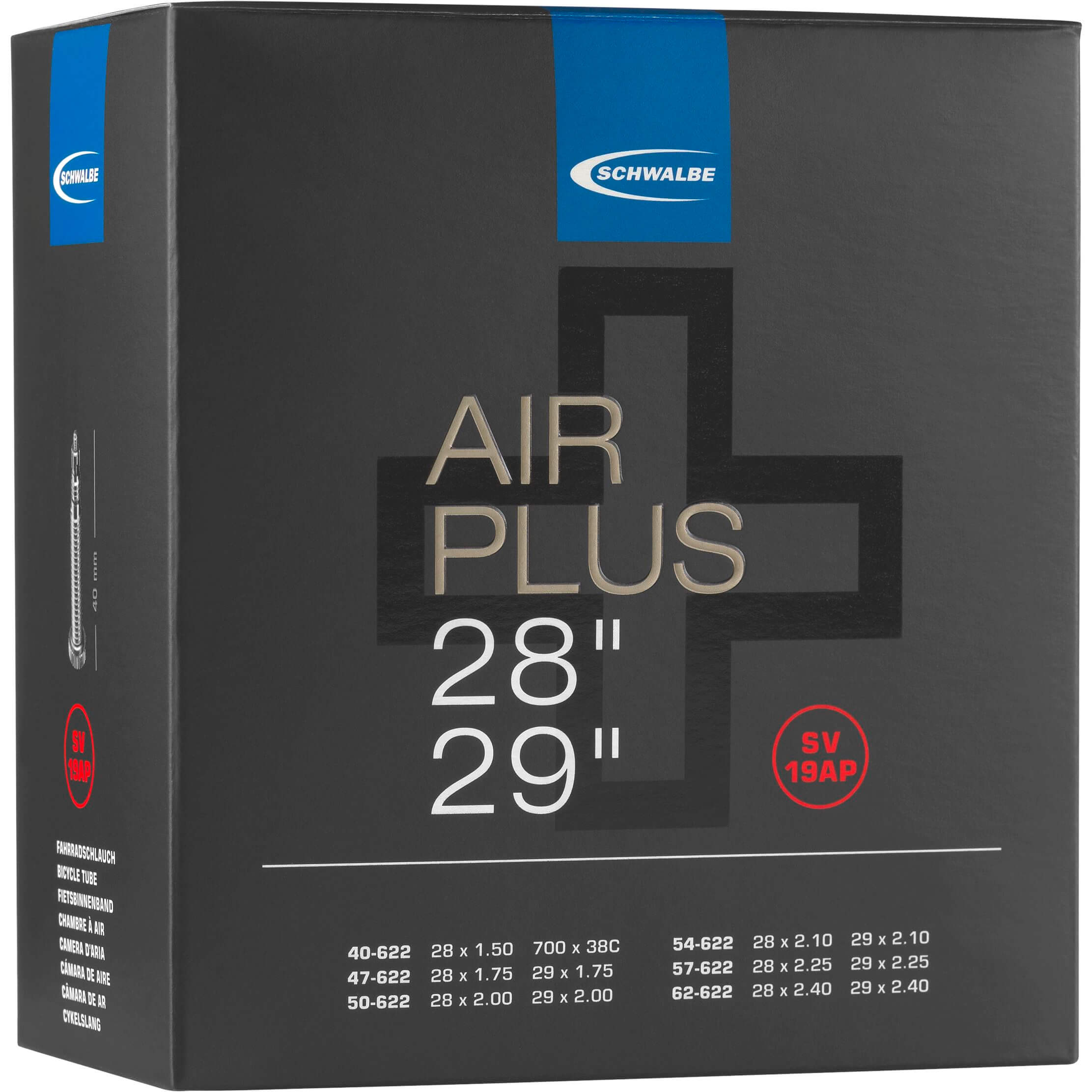 Schwalbe bnb SV19AP Air Plus 28 x 1.50 - 29 x 2.40 fv 40mm