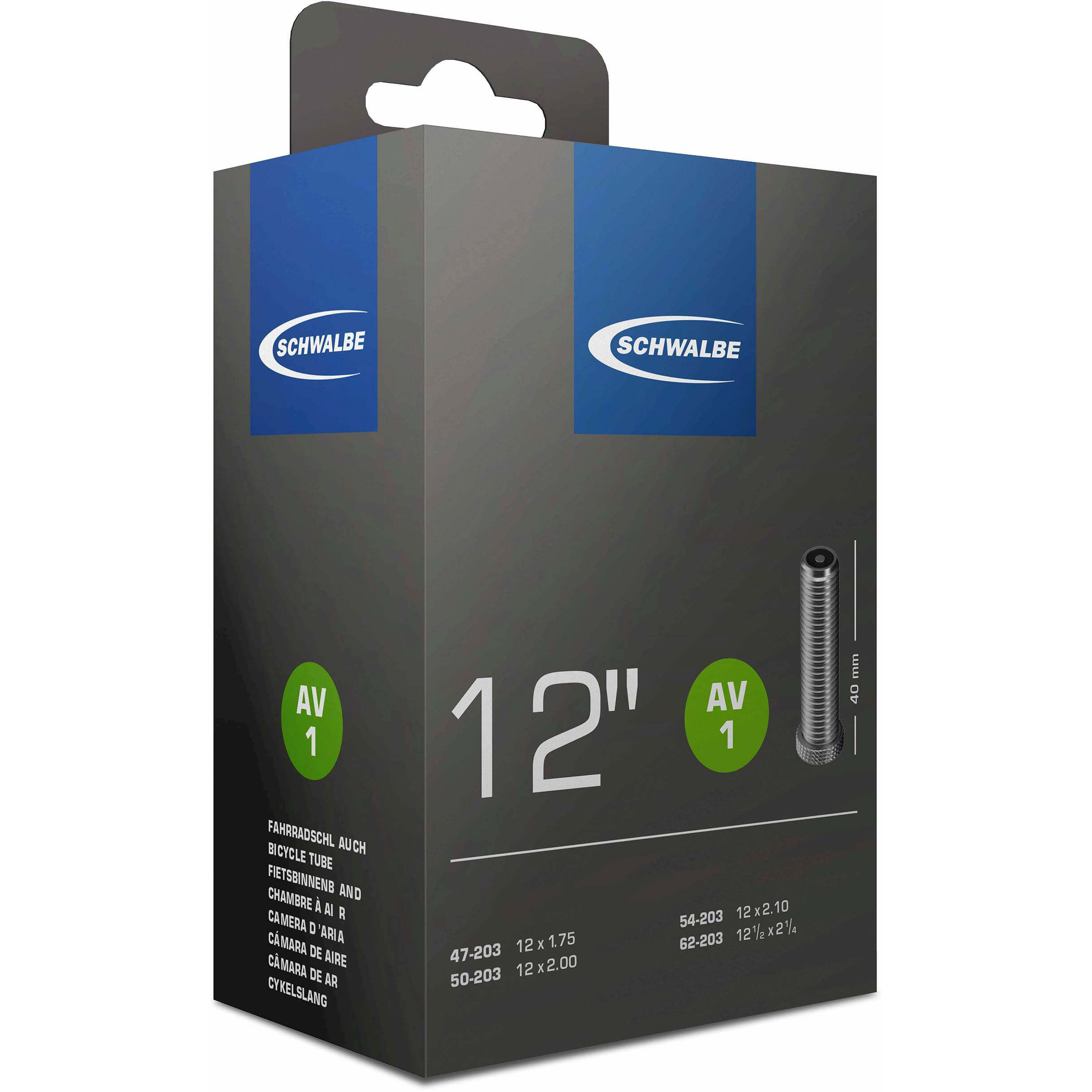 Schwalbe bnb AV1 12 x 1.75 - 12 1/2 x 2 1/4 av 40mm