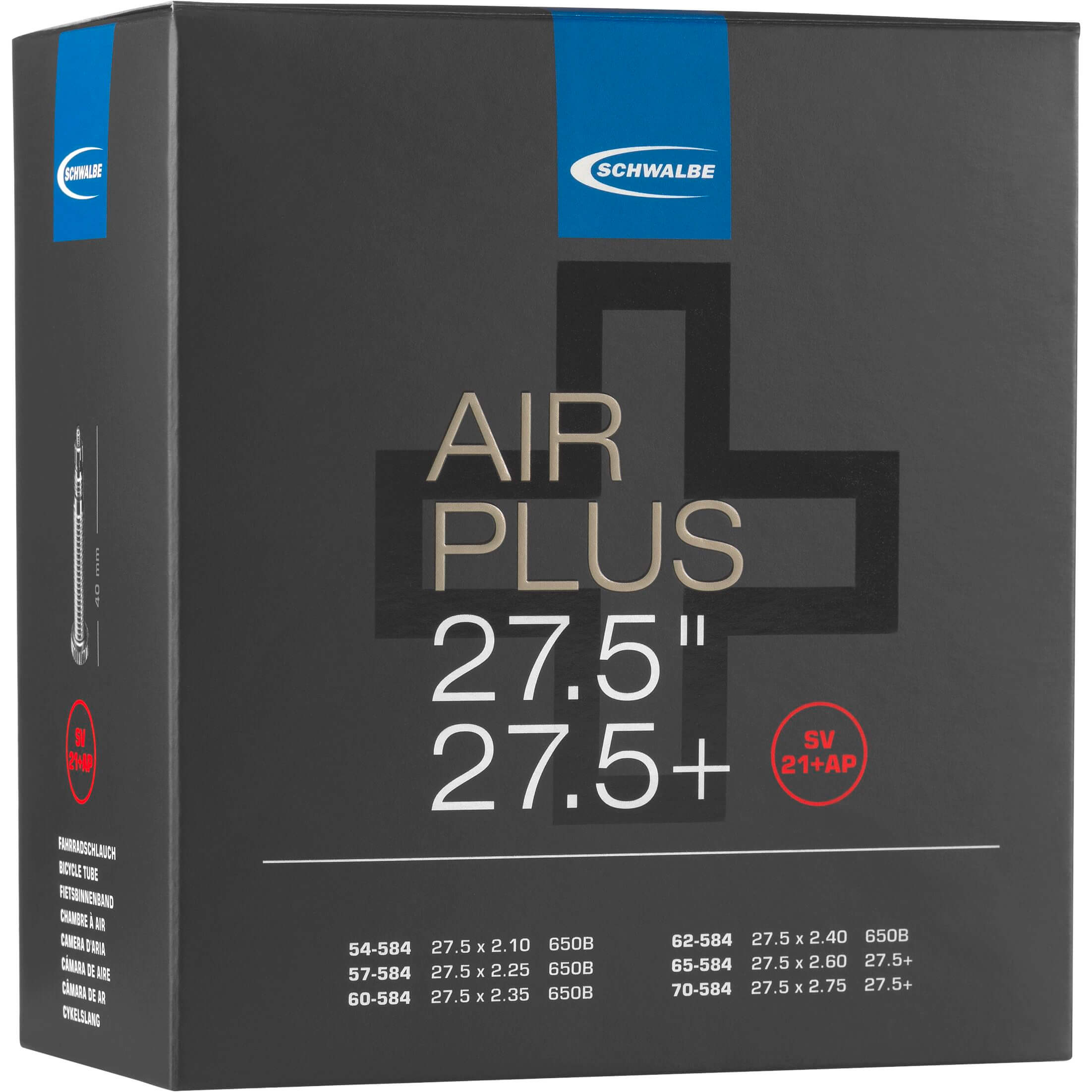 Schwalbe bnb SV21AP Air Plus 27.5 x 2.10 - 2.75 fv 40mm