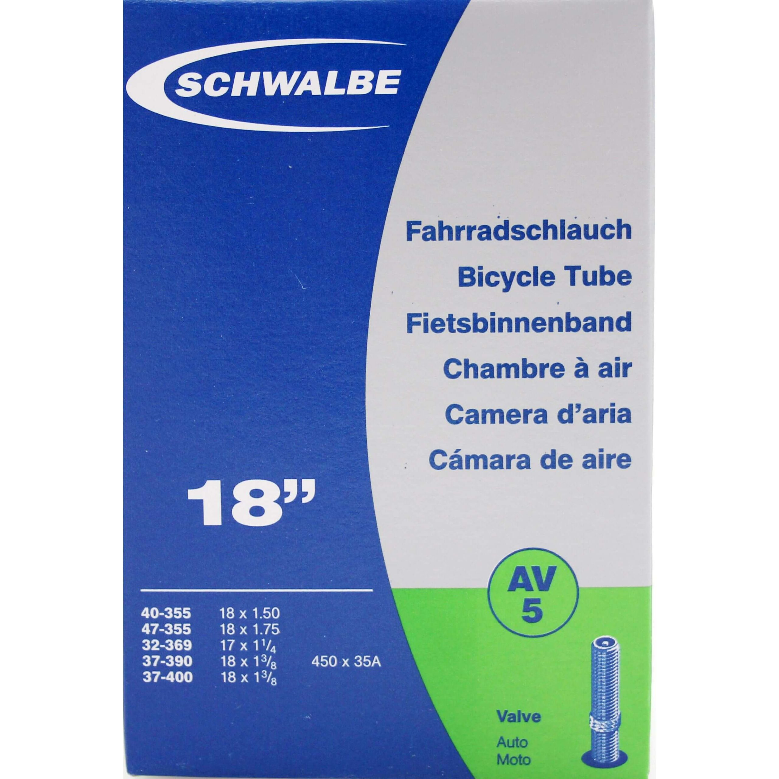 Schwalbe bnb AV5 17 x 1 1/4 - 18 x 1.75 av 40mm