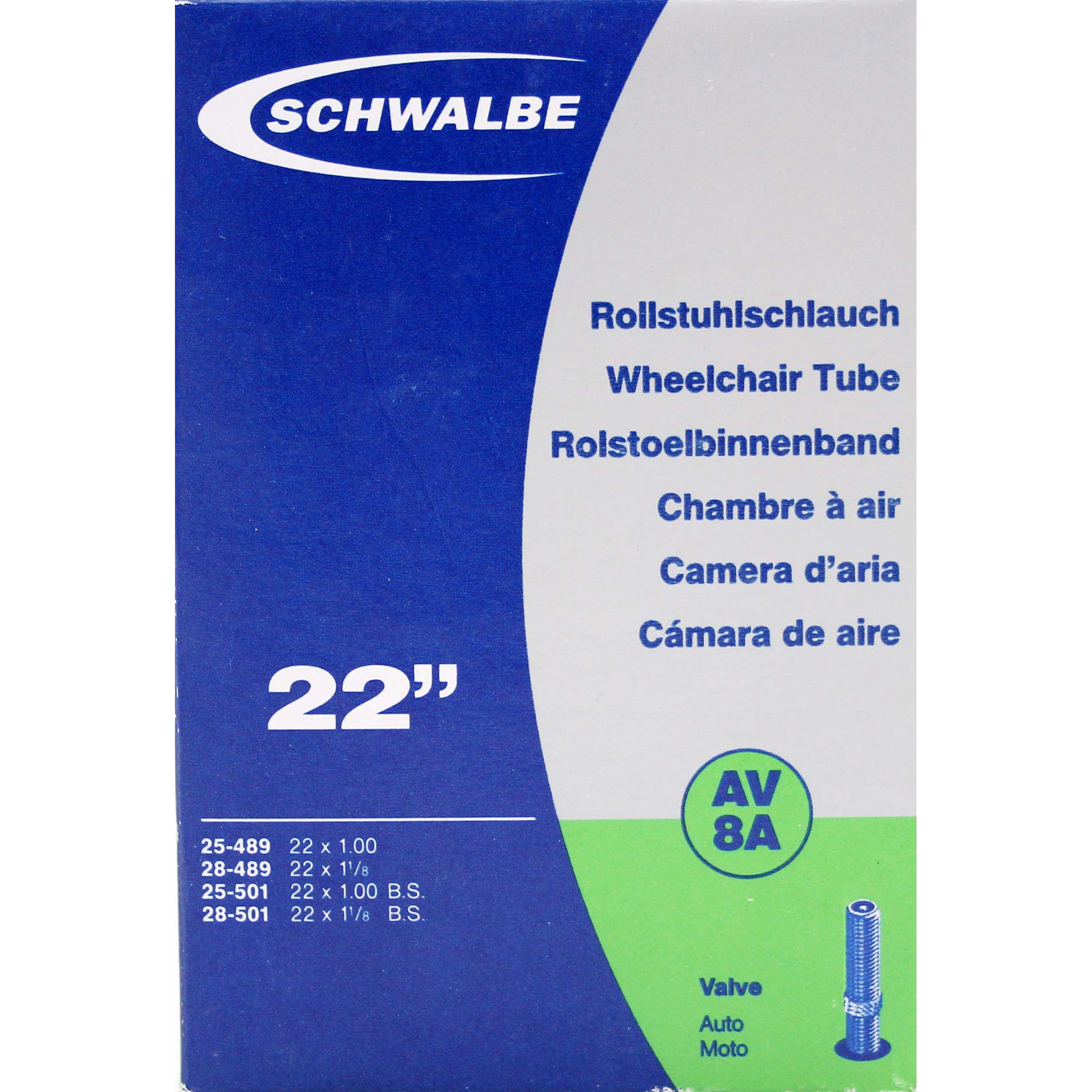 Schwalbe bnb AV8A 22 x 1.00 - 1 1/8 av 40mm