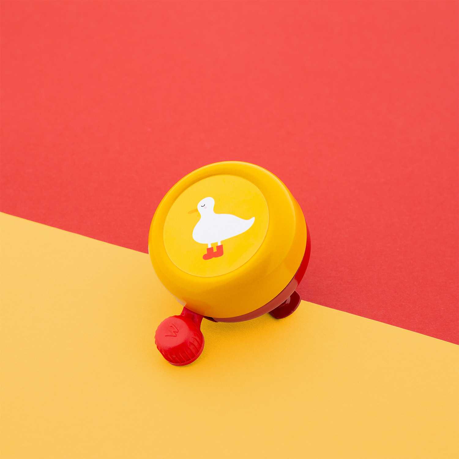 Widek bel Explorer Sleepy Duck rood/geel op kaart