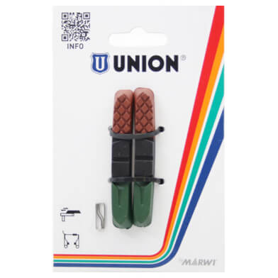 Union remblokrubber 72mm 3kleur