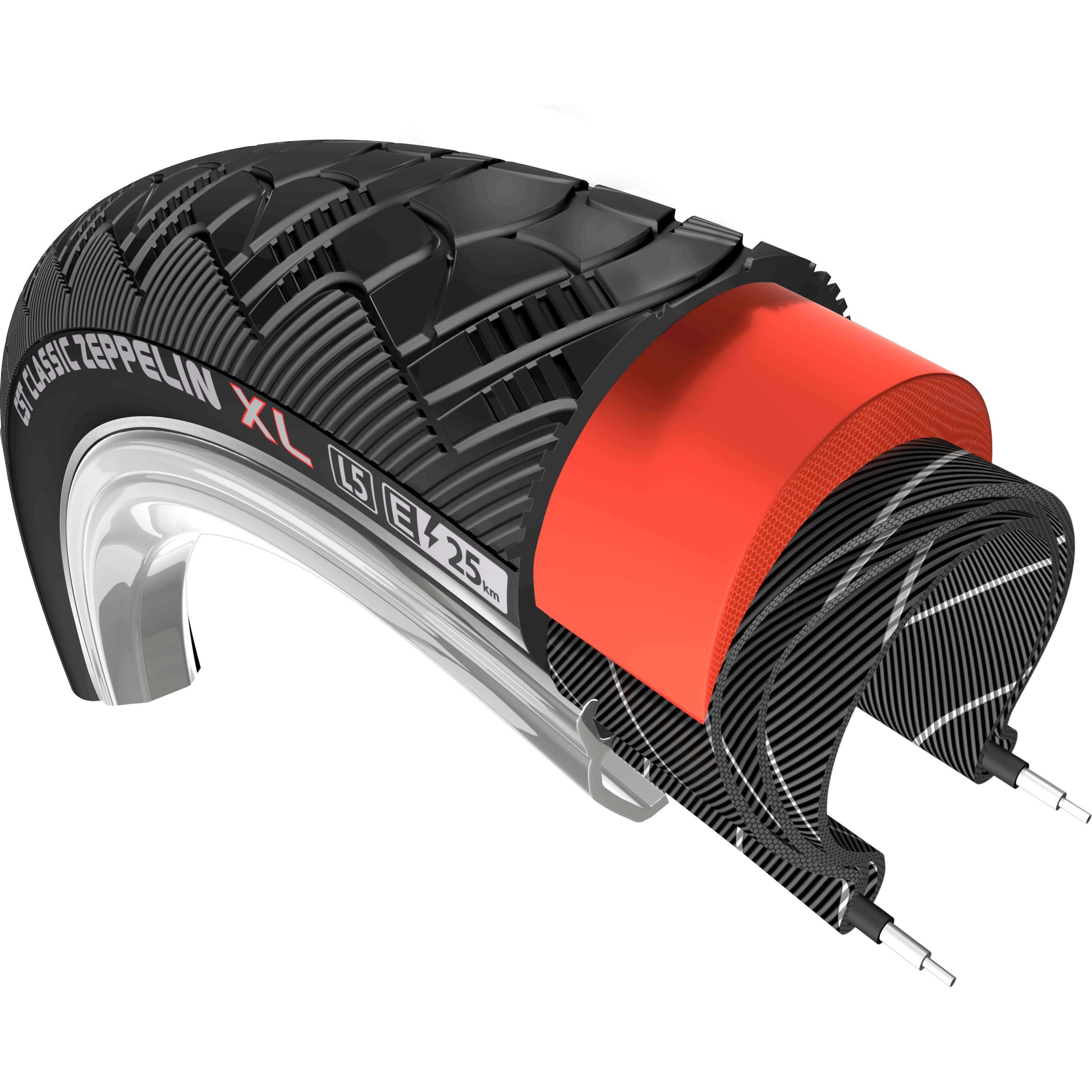 CST btb Zeppelin XL25 28 x 2.00 zw refl